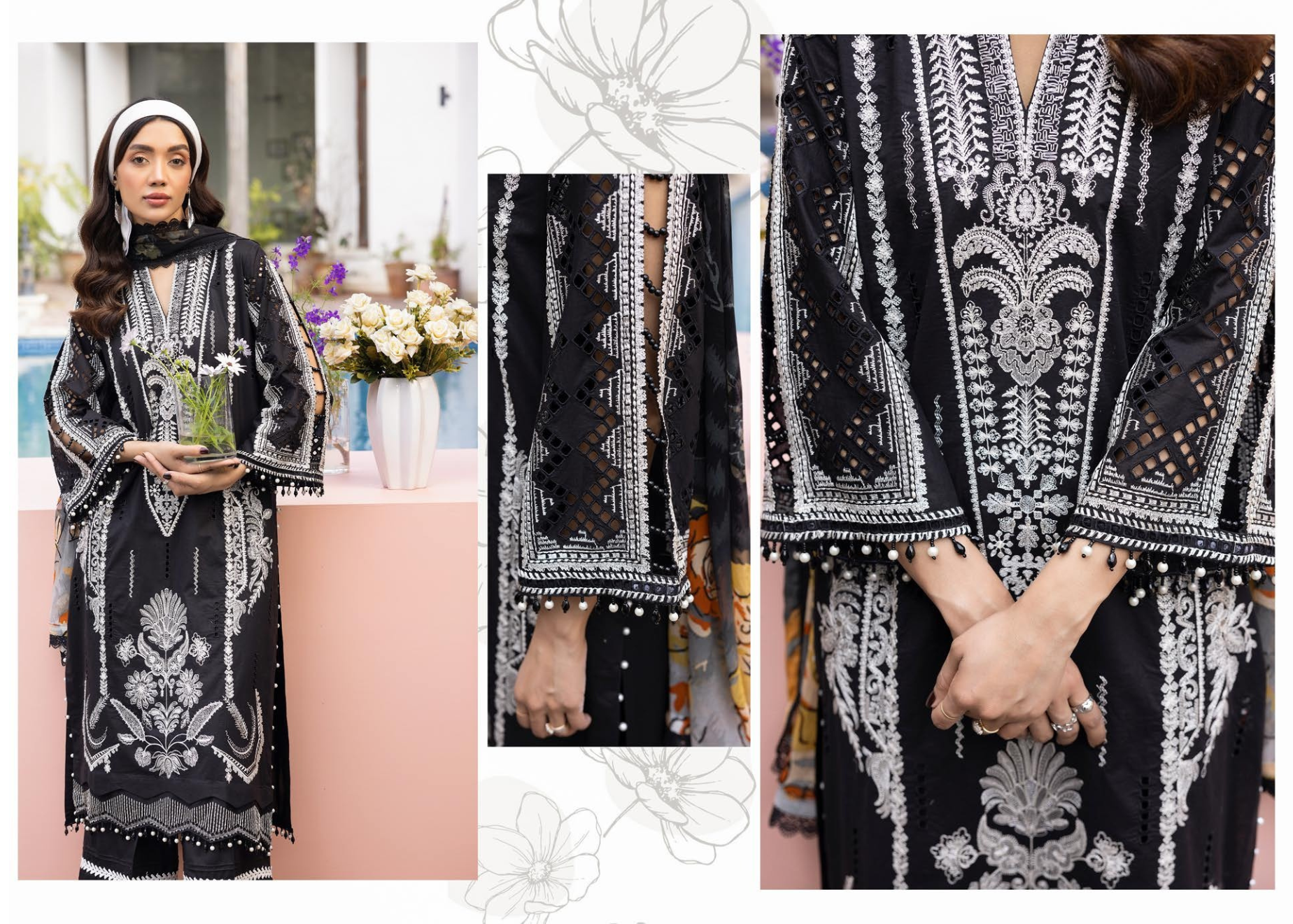 ELEGANCE BY KHOOBSURAT SIGNATURE LAWN COLLECTION (KE-702)
