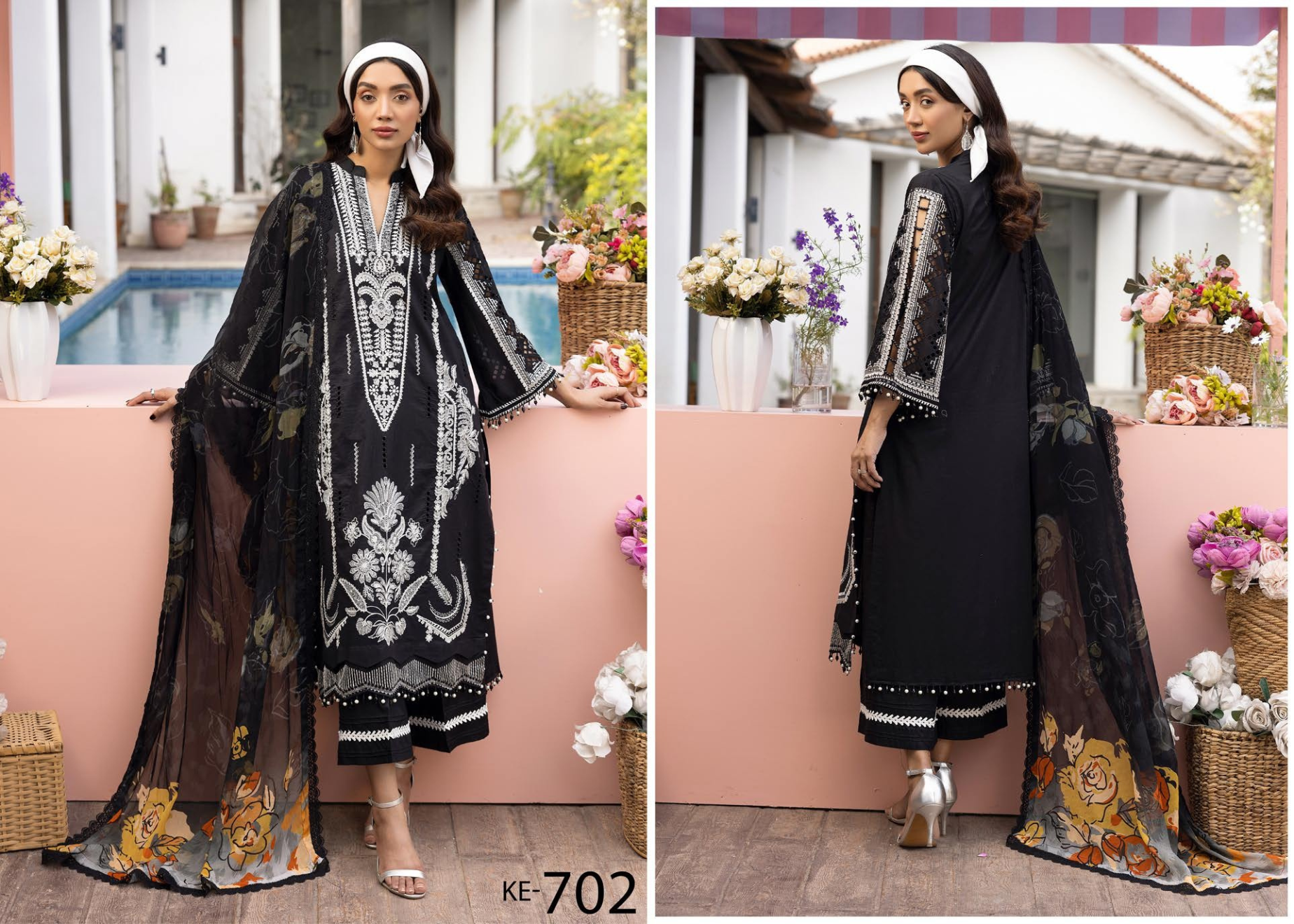 ELEGANCE BY KHOOBSURAT SIGNATURE LAWN COLLECTION (KE-702)