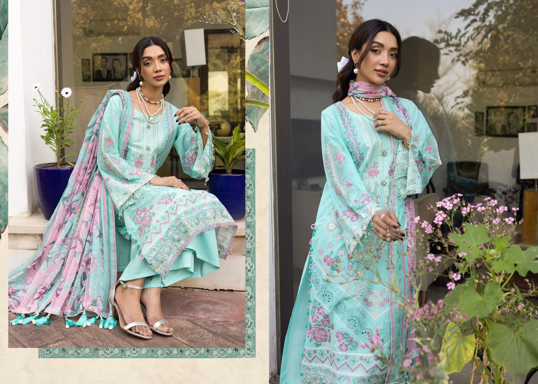 ELEGANCE BY KHOOBSURAT SIGNATURE LAWN COLLECTION(KE-704)