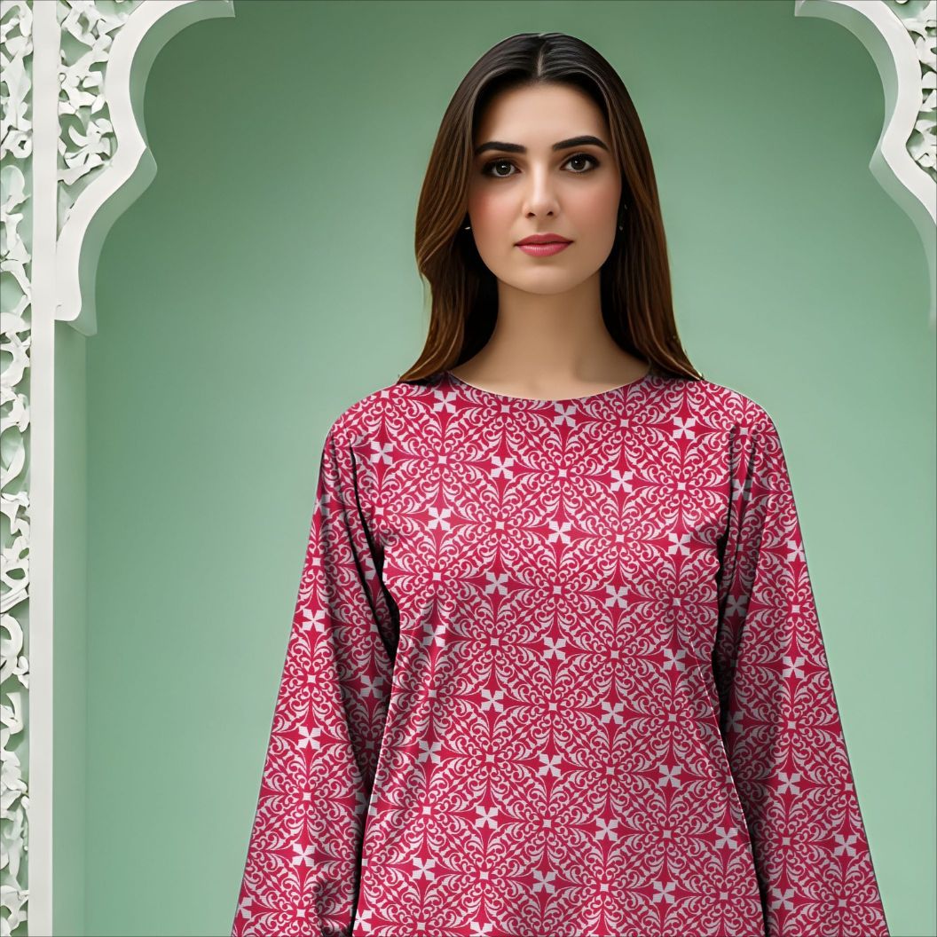 Rangmehr by Virsaah Kotrai – 2PC Allover Pink