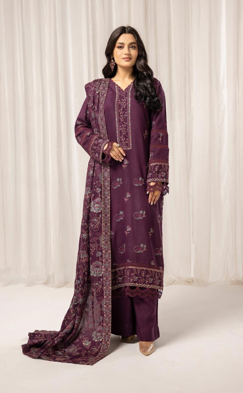 Husn-e-jahan Embroiderdr Peach Leather Collection by Khoobsurat (hj-107)