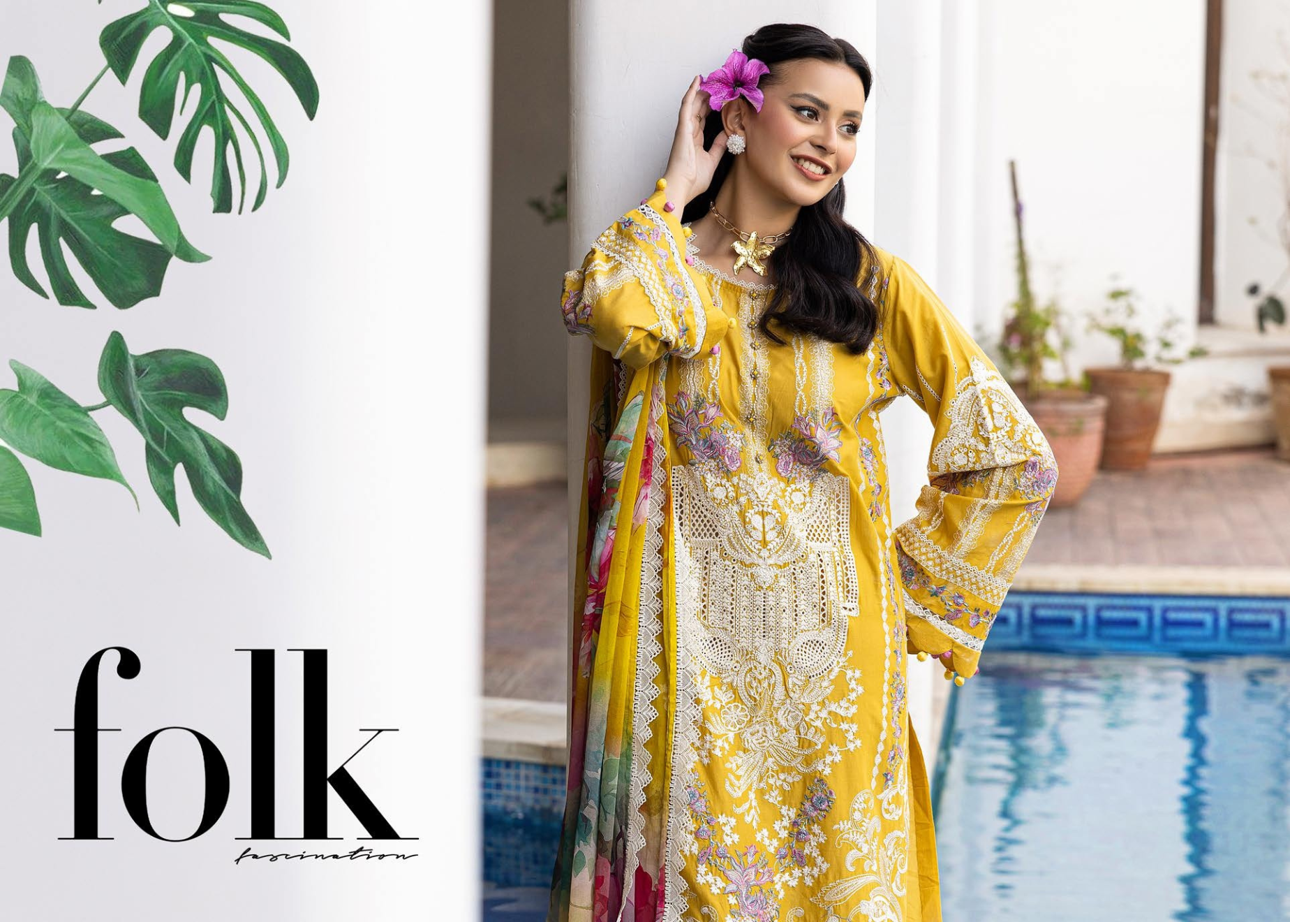ELEGANCE BY KHOOBSURAT SIGNATURE LAWN COLLECTION(KE-703)