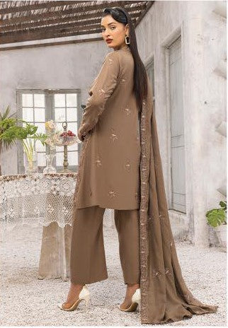 Rawayat Embroidered Peach Leather 3 Piece Suite (RP-01)