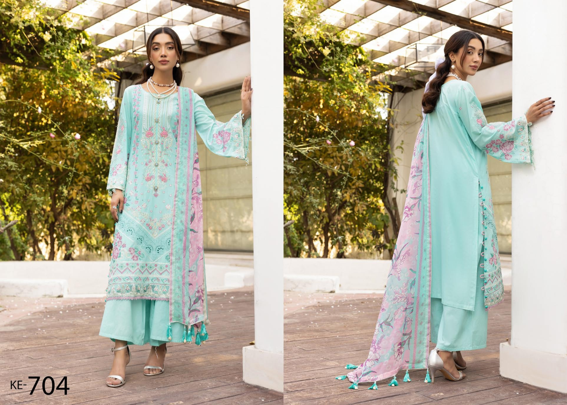 ELEGANCE BY KHOOBSURAT SIGNATURE LAWN COLLECTION(KE-704)