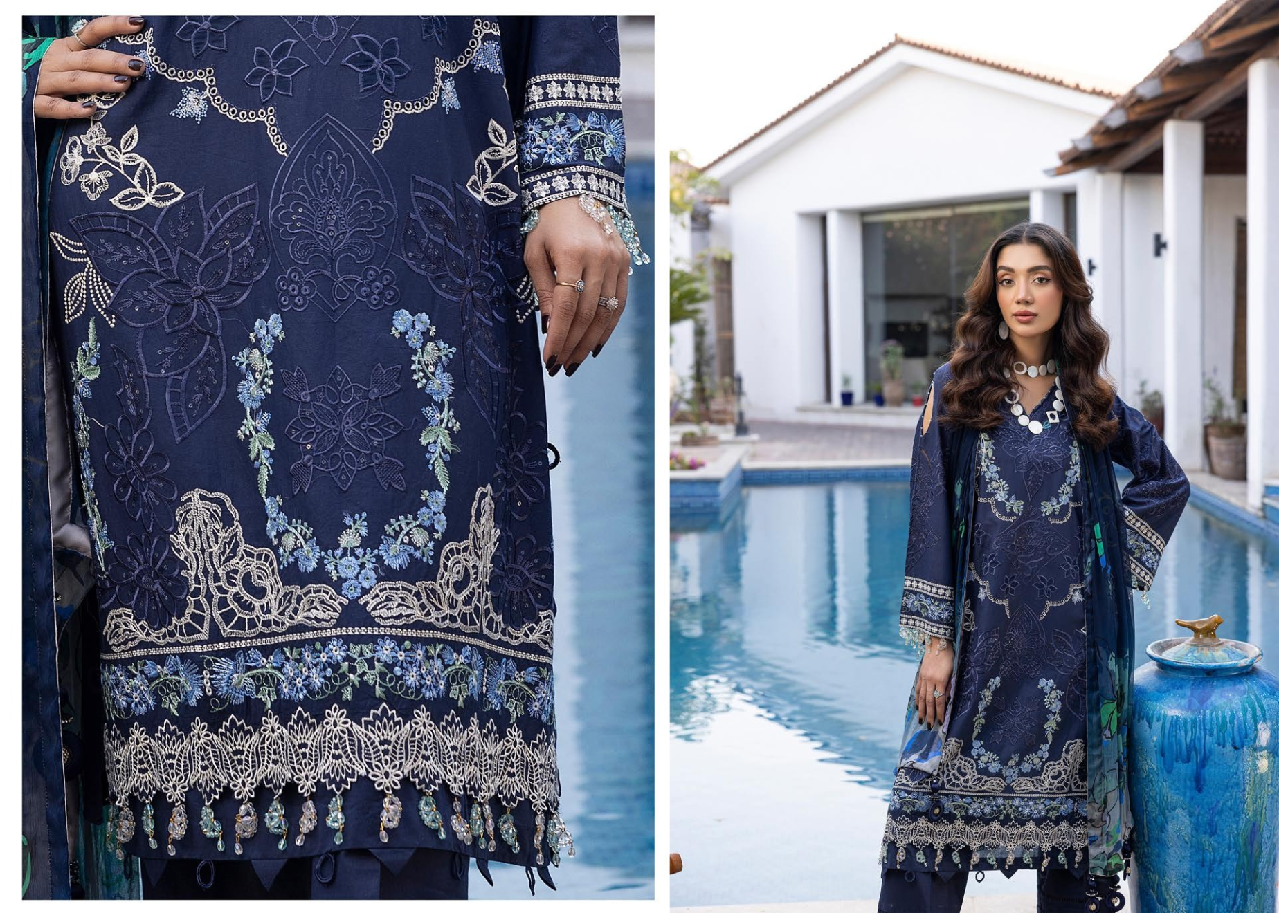 ELEGANCE BY KHOOBSURAT SIGNATURE LAWN COLLECTION(KE-706)