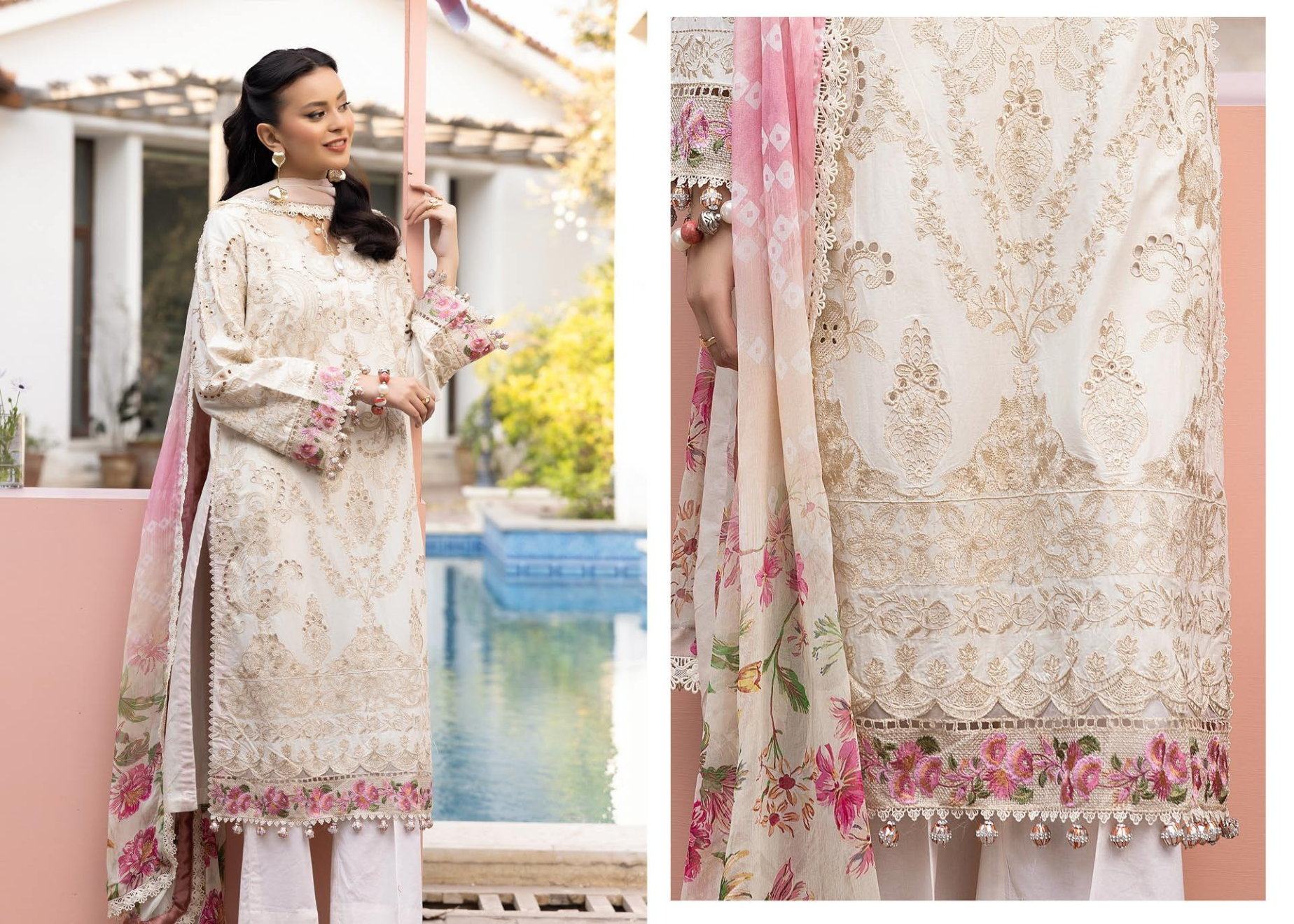 ELEGANCE BY KHOOBSURAT SIGNATURE LAWN COLLECTION(KE-709)