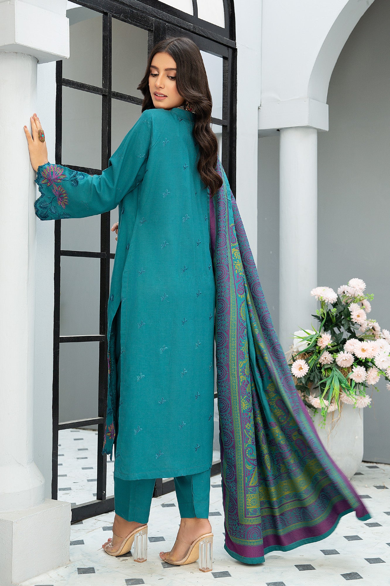 DASTOOR BY KHOOBSURAT LUXURY SWISS WOOL WINTER COLLECTION(D-02)