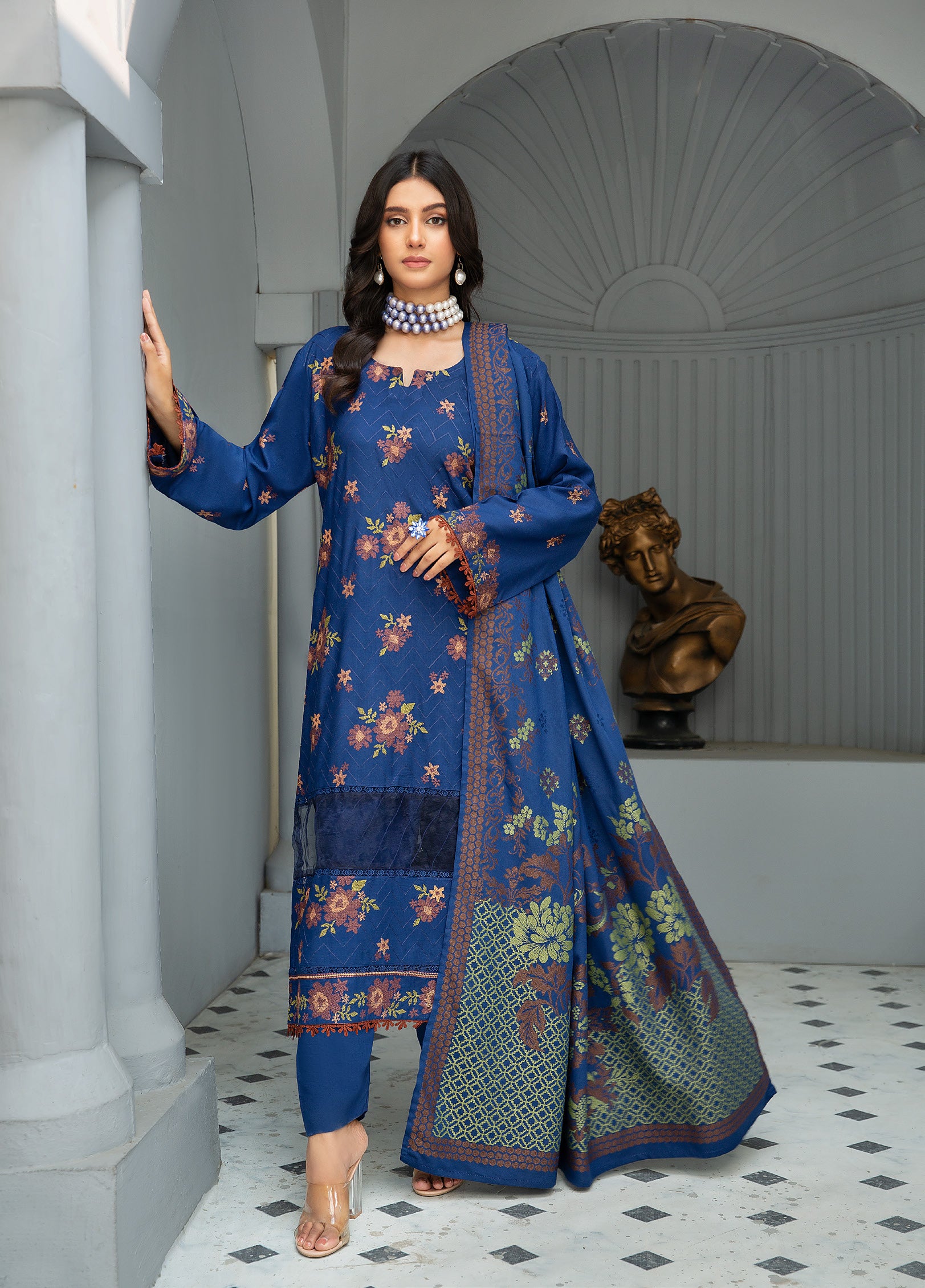 DASTOOR BY KHOOBSURAT LUXURY SWISS WOOL WINTER COLLECTION(D-04)