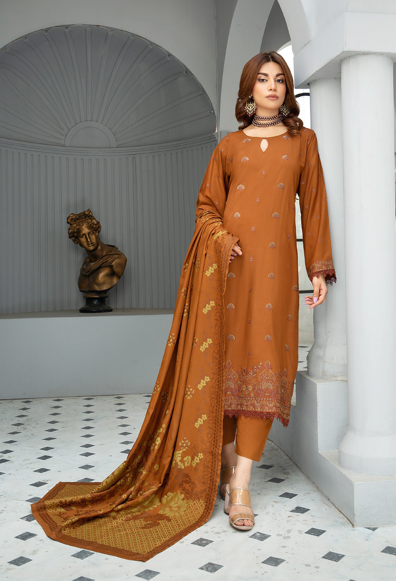 DASTOOR BY KHOOBSURAT LUXURY SWISS WOOL WINTER COLLECTION(D-05)