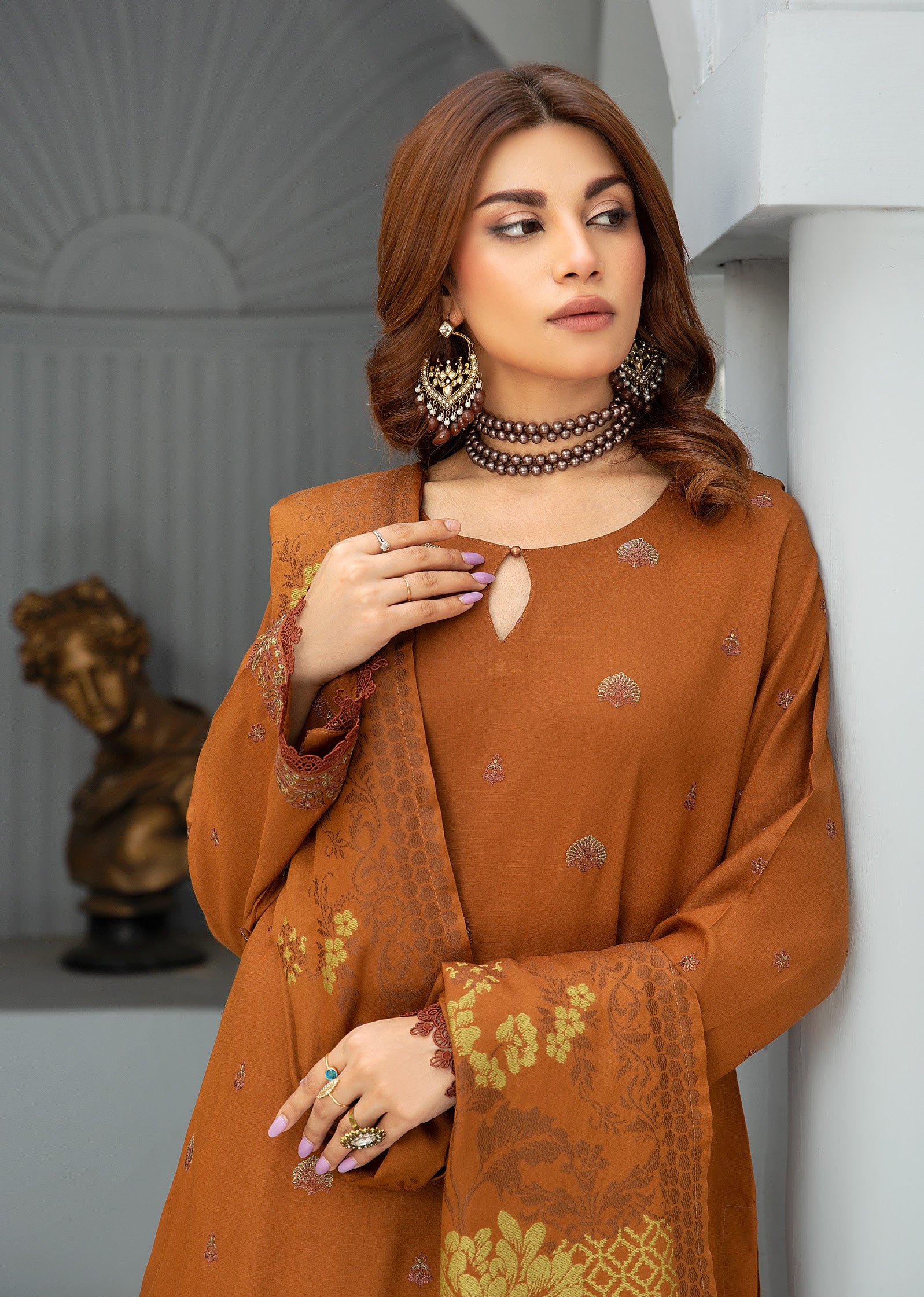 DASTOOR BY KHOOBSURAT LUXURY SWISS WOOL WINTER COLLECTION(D-05)