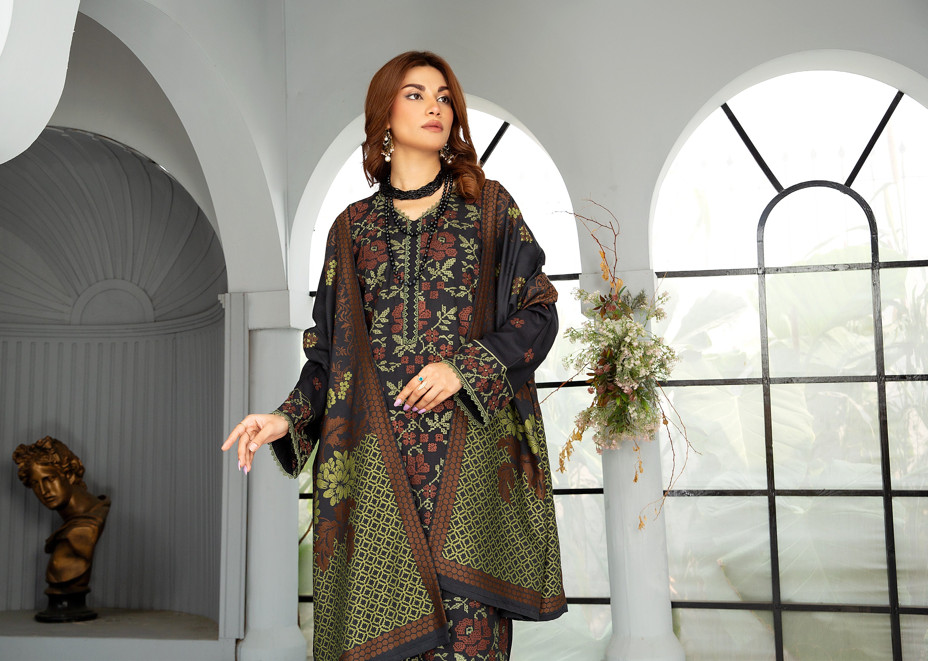 DASTOOR BY KHOOBSURAT LUXURY SWISS WOOL WINTER COLLECTION(D-07)