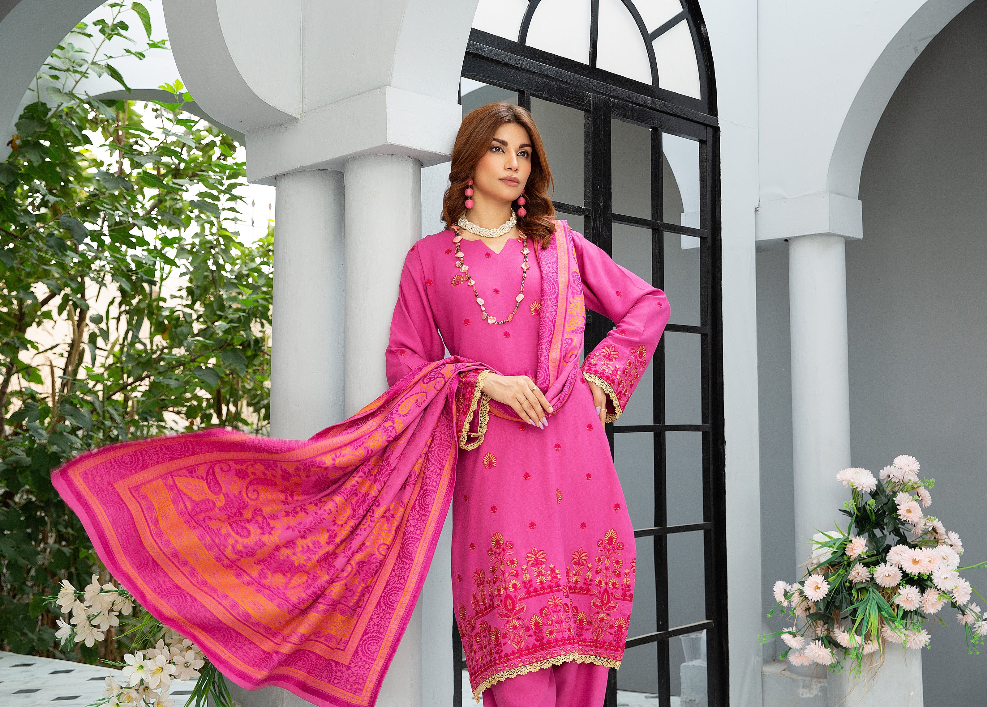 DASTOOR BY KHOOBSURAT LUXURY SWISS WOOL WINTER COLLECTION(D-09)