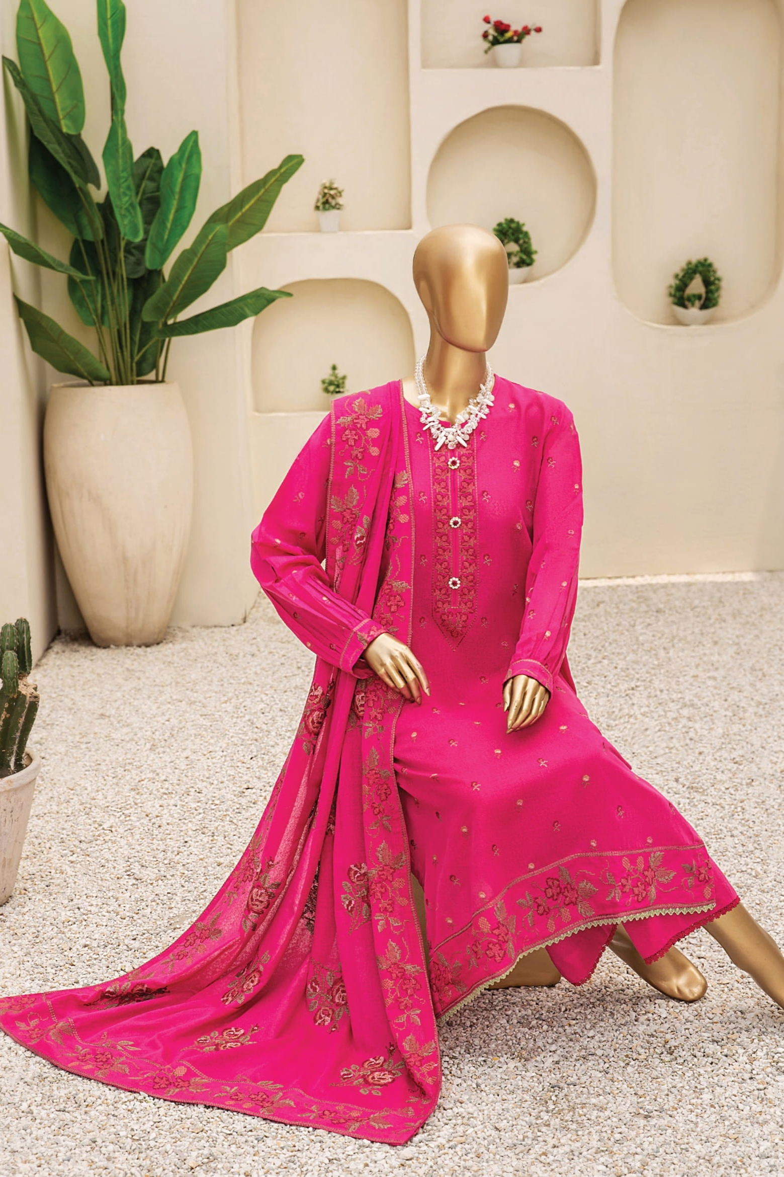 Dukhter Signature Karandi 3 Piece Suit Vol-1 (D-04)