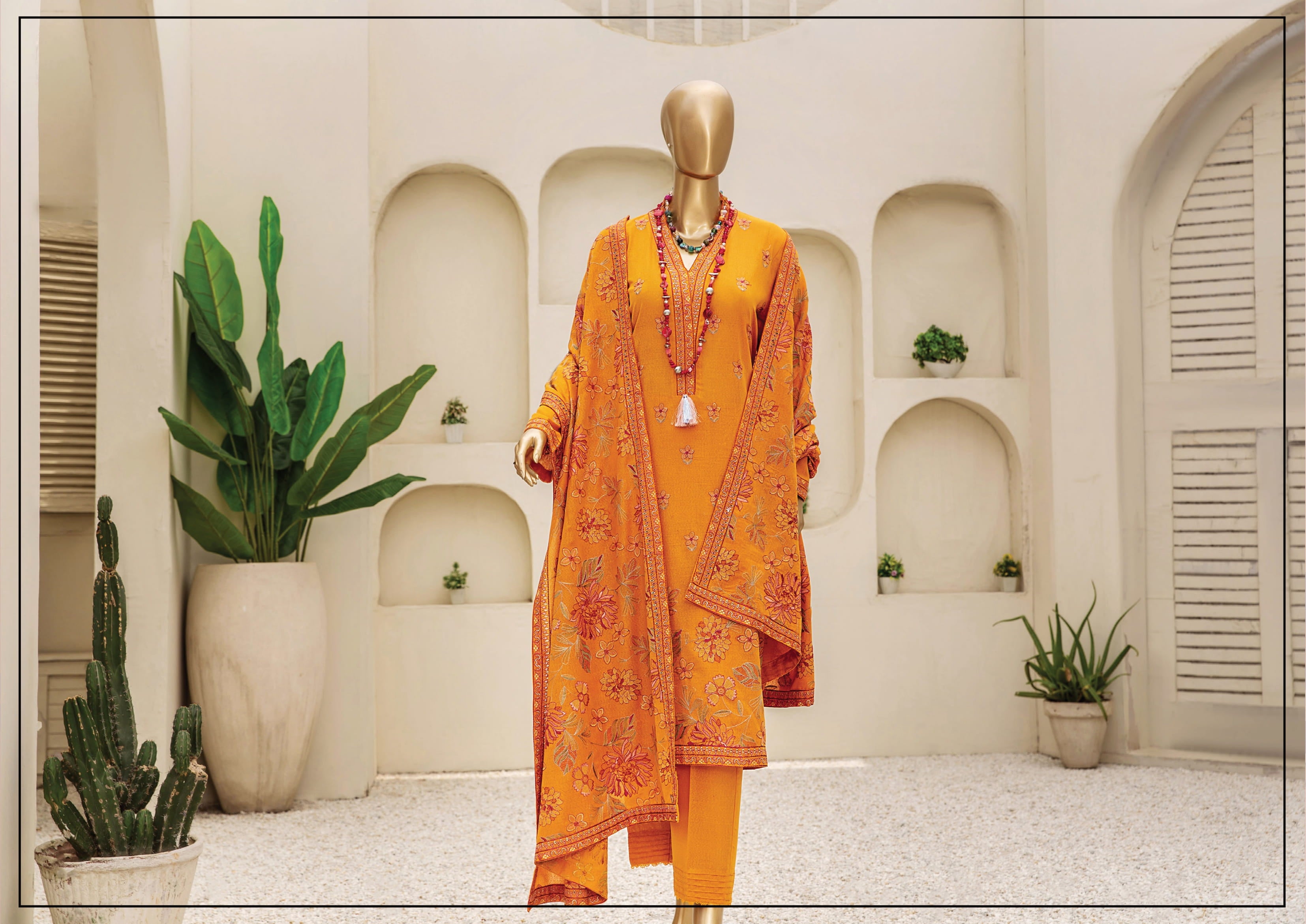 Dukhter Signature Karandi 3 Piece Suit Vol-1 (D-05)