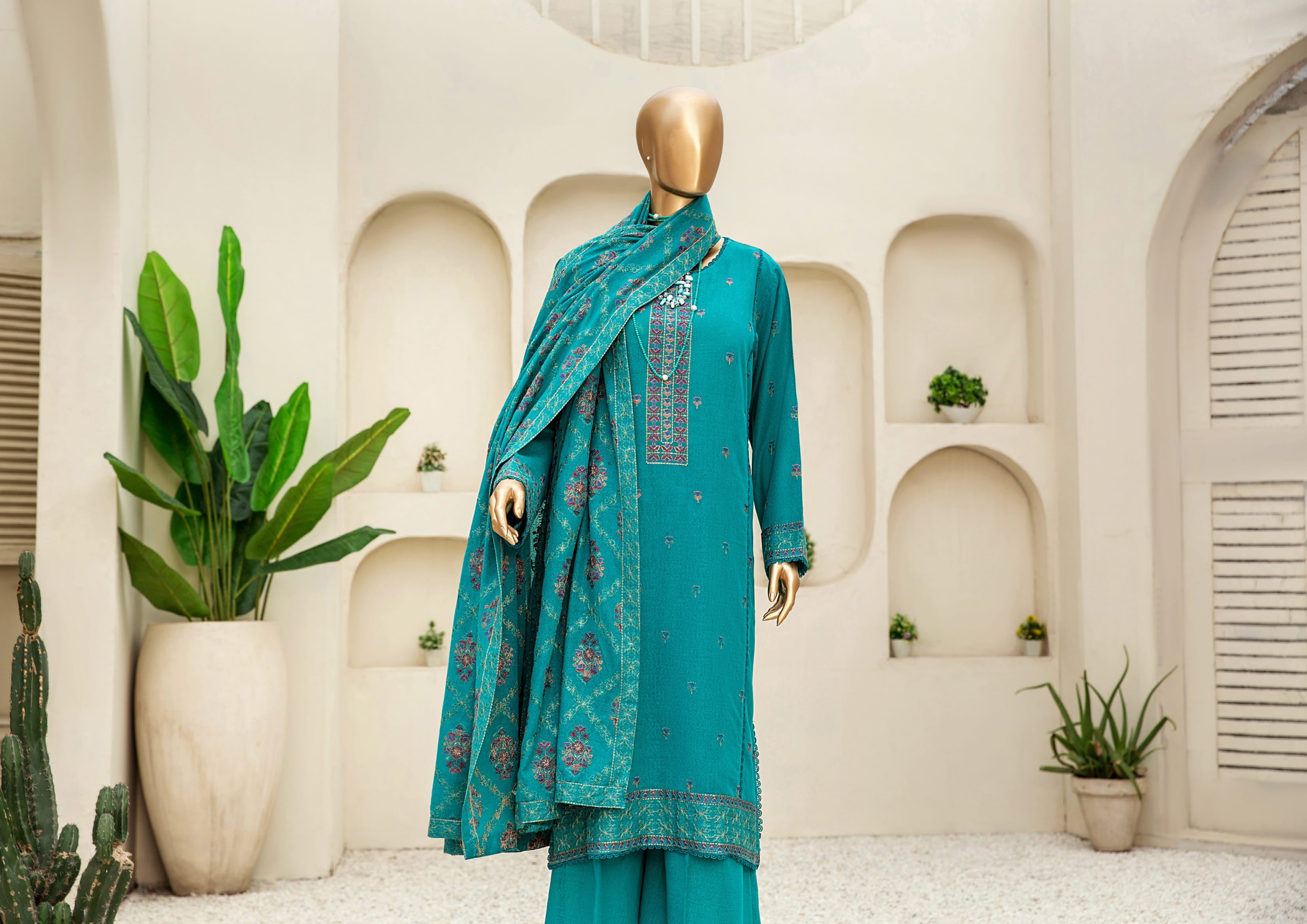 Dukhter Signature Karandi 3 Piece Suit Vol-1 (D-11)