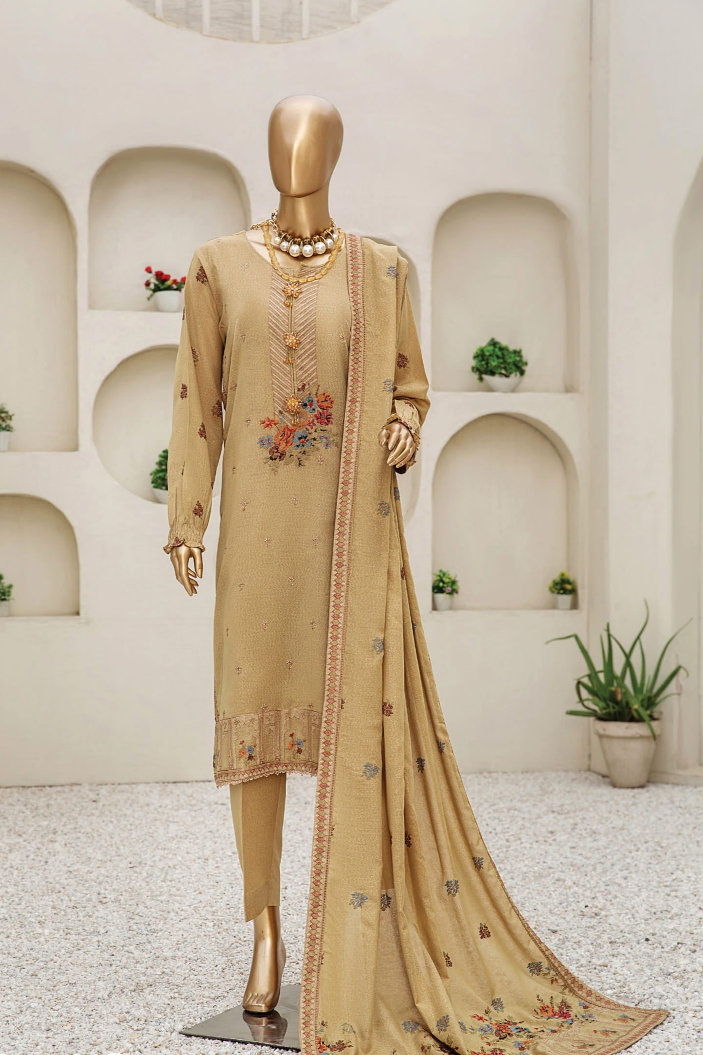 Dukhter Signature Karandi 3 Piece Suit Vol-1 (D-12)