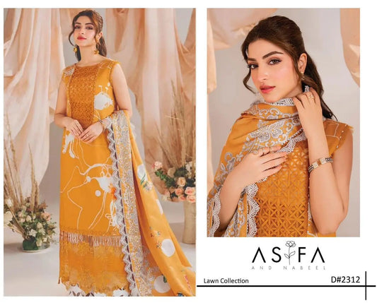 Luxury Embroidered Unstitched 3-Piece – Mustard Yellow with Lace & Fringe Detailing Khoobsurat