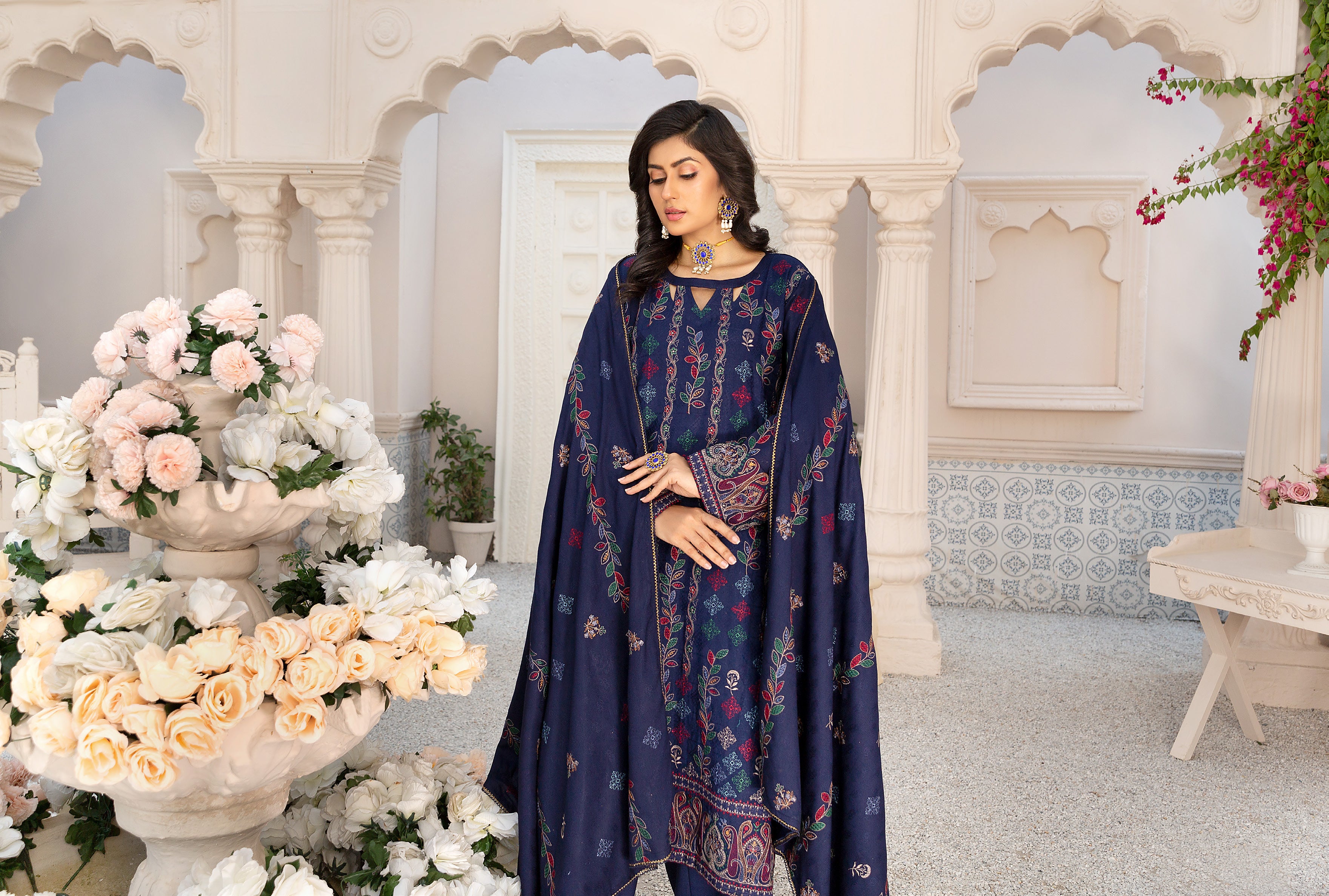 Khubsoorat Dhanak Premium 3piece suit D-06