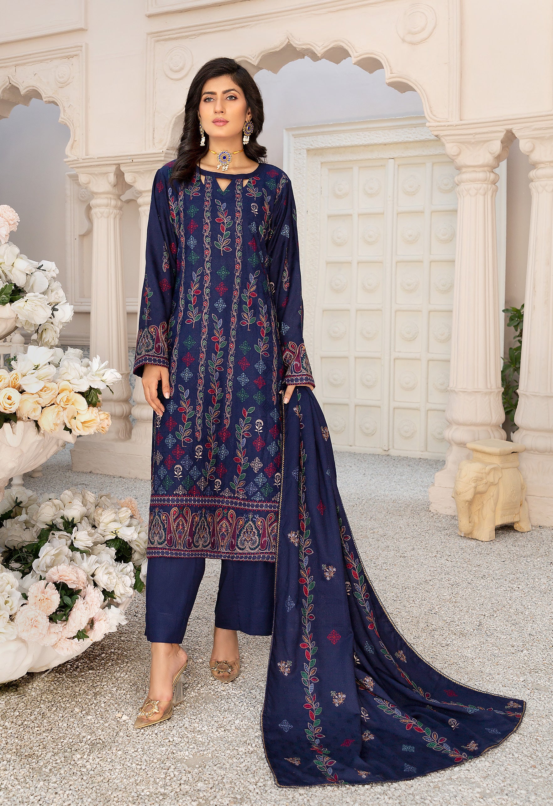 Khubsoorat Dhanak Premium 3piece suit D-06