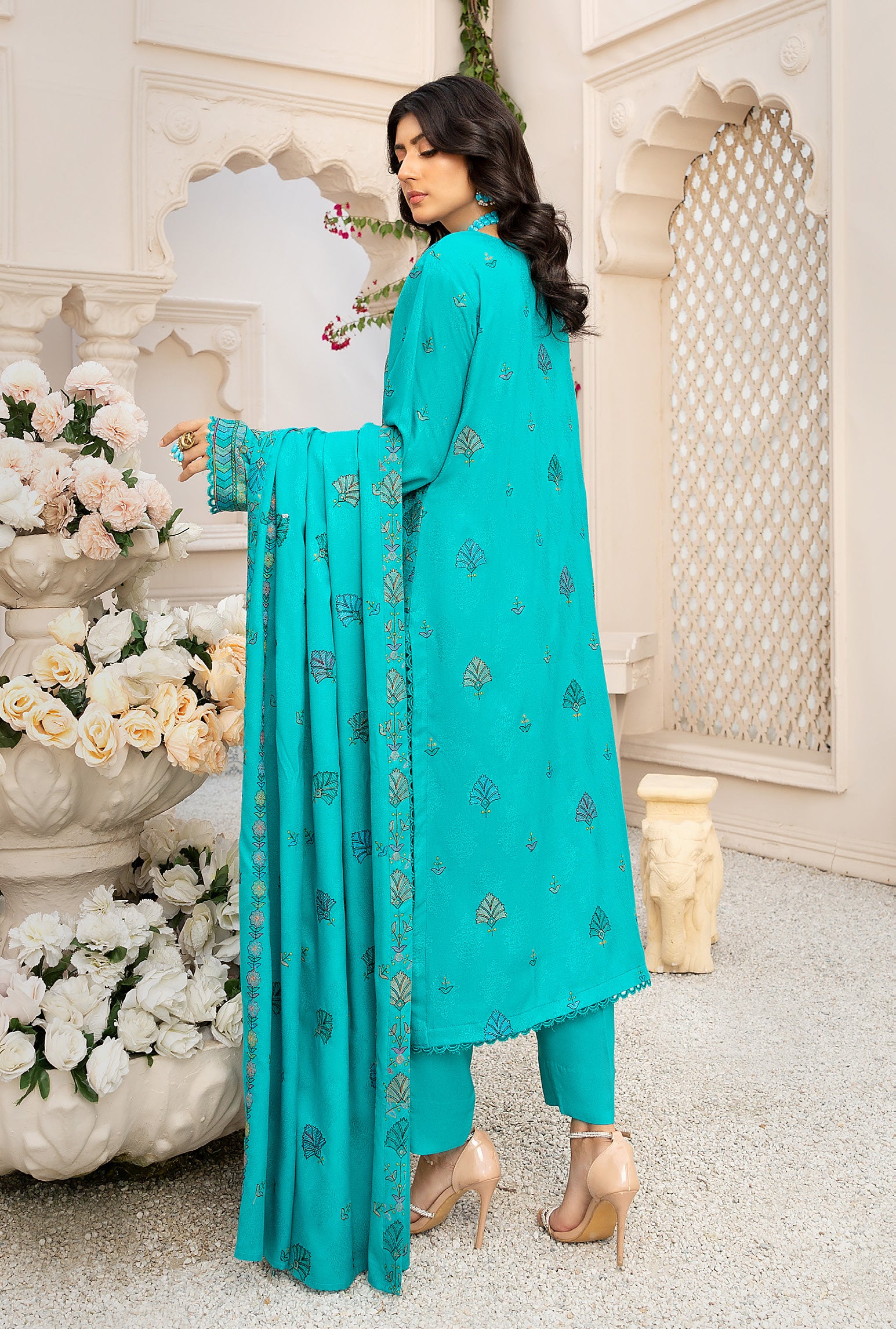 Khubsoorat Dhanak Premium 3piece suit D-09