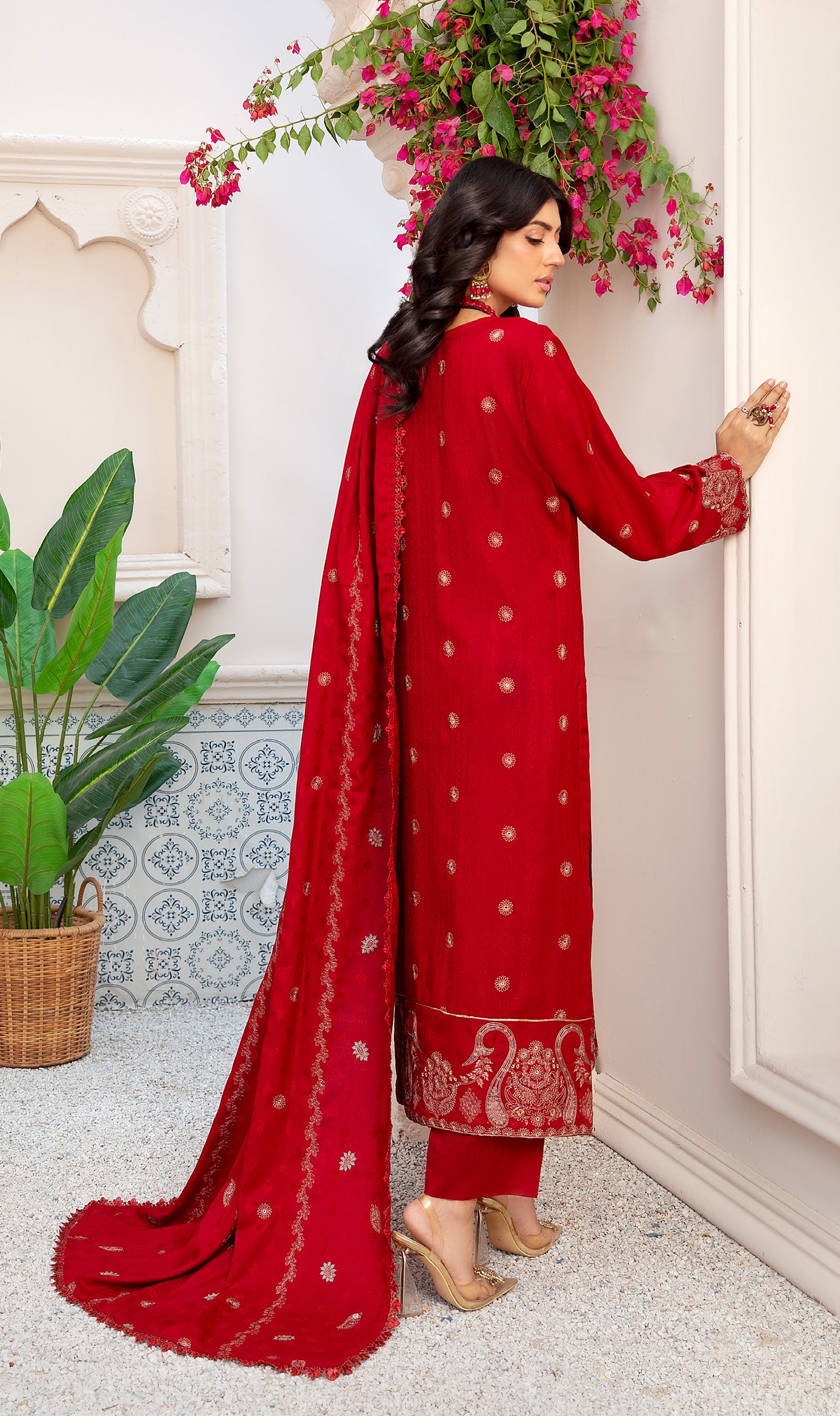 KHOOBSURAT DHANAK PREMIUM 3 Piece Suit (D-02)