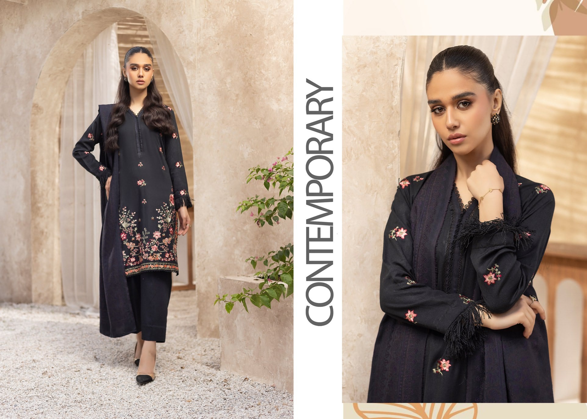 MEHRAMA BY KHOOBSURAT EMBROIDERED KARANDI COLLECTION (KM-01)