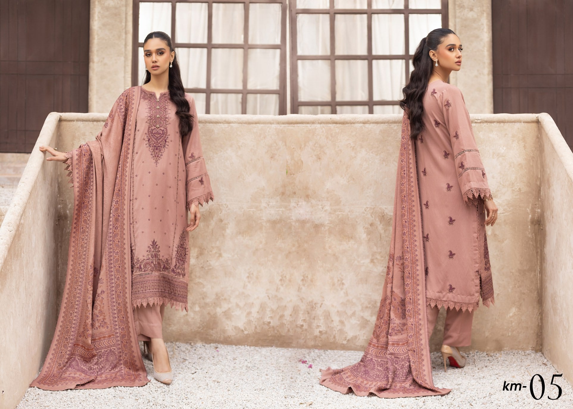 MEHRAMA BY KHOOBSURAT EMBROIDERED KARANDI COLLECTION (KM-05)