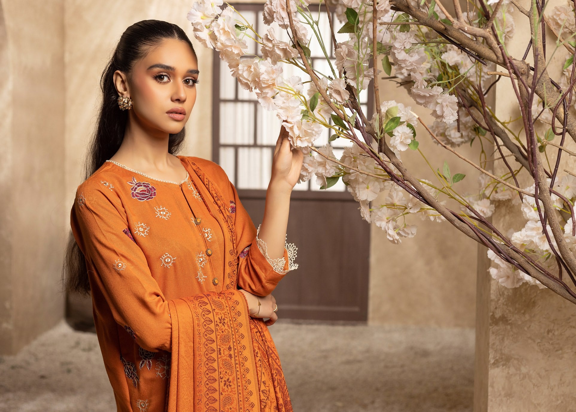 MEHRAMA BY KHOOBSURAT EMBROIDERED KARANDI COLLECTION (KM-06)