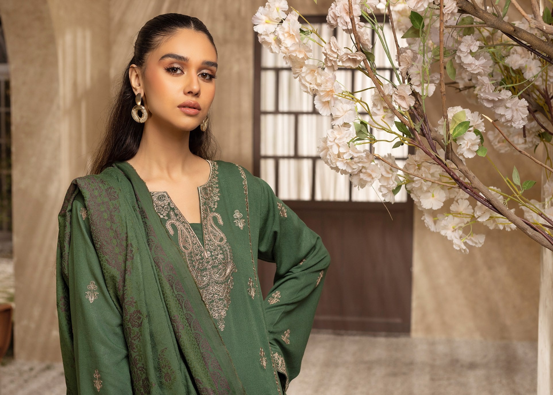 MEHRAMA BY KHOOBSURAT EMBROIDERED KARANDI COLLECTION (KM-07)