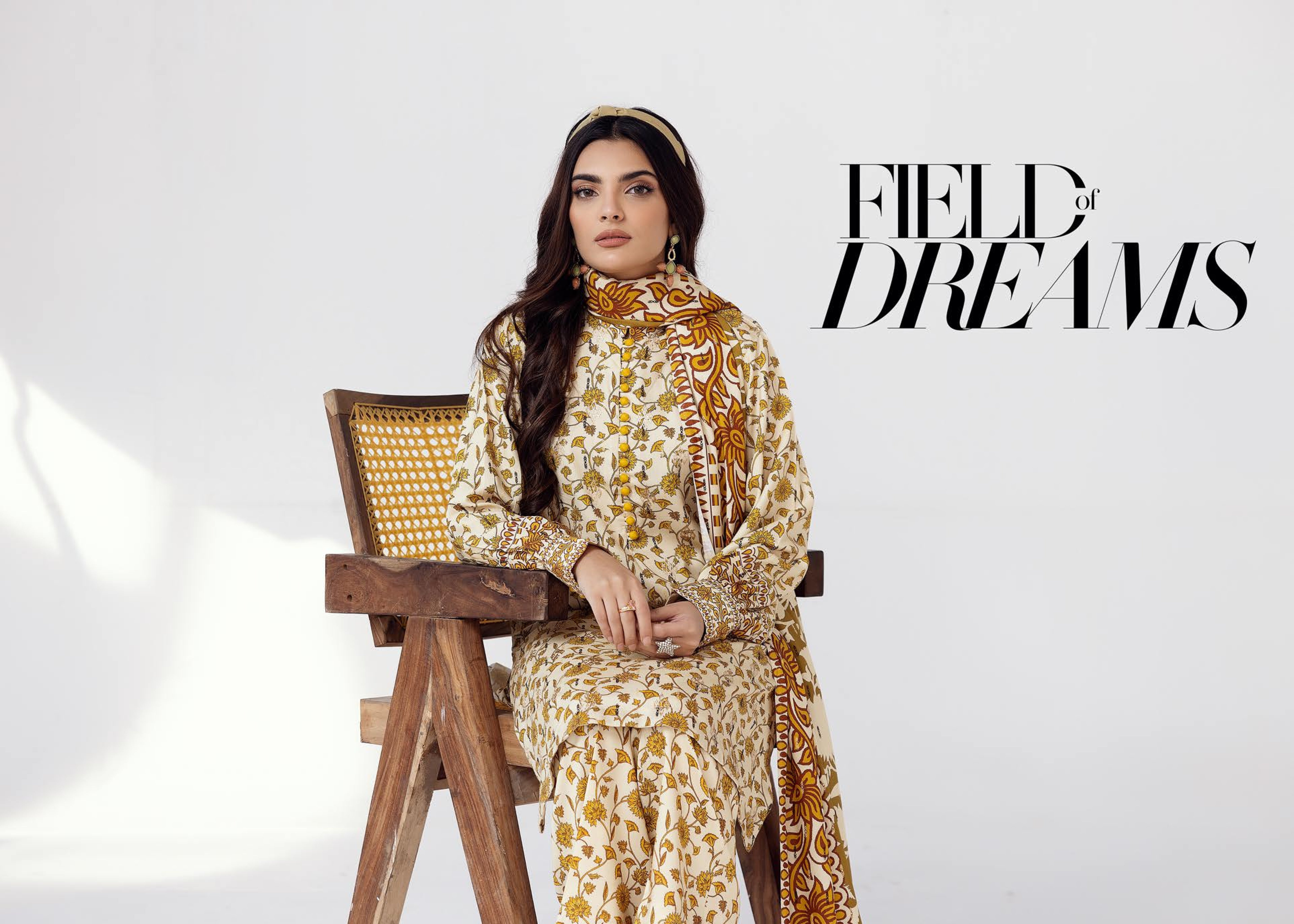 Rang Nagar Printed Slub 3 Piece Suit (RN-11)