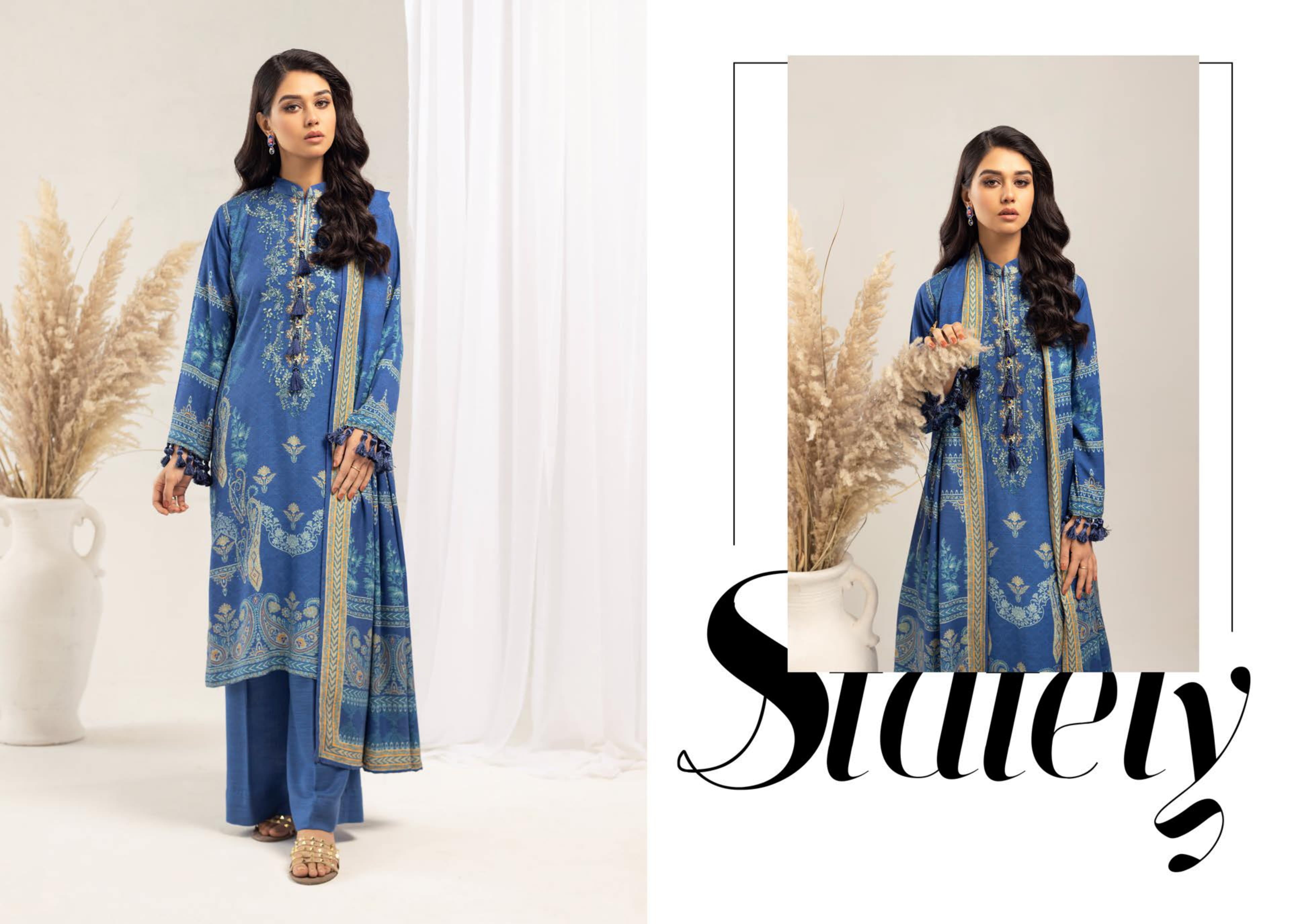 RANGREZ EMBROIDERED & PRINTED PEACH LEATHER COLLECTION(KN-307)