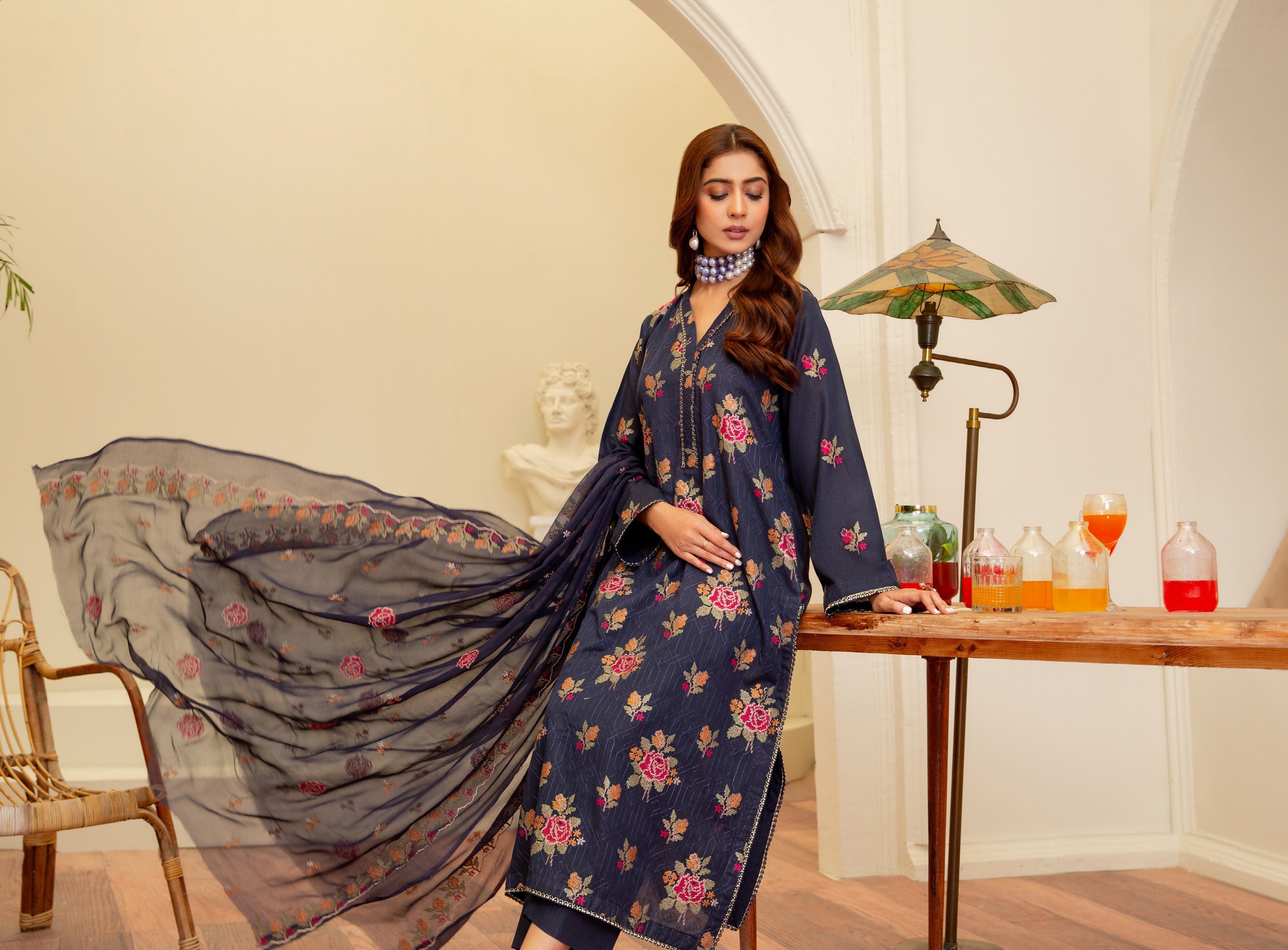 Shamiyana Signature Karandi Collection by Khoobsurat (D-02)