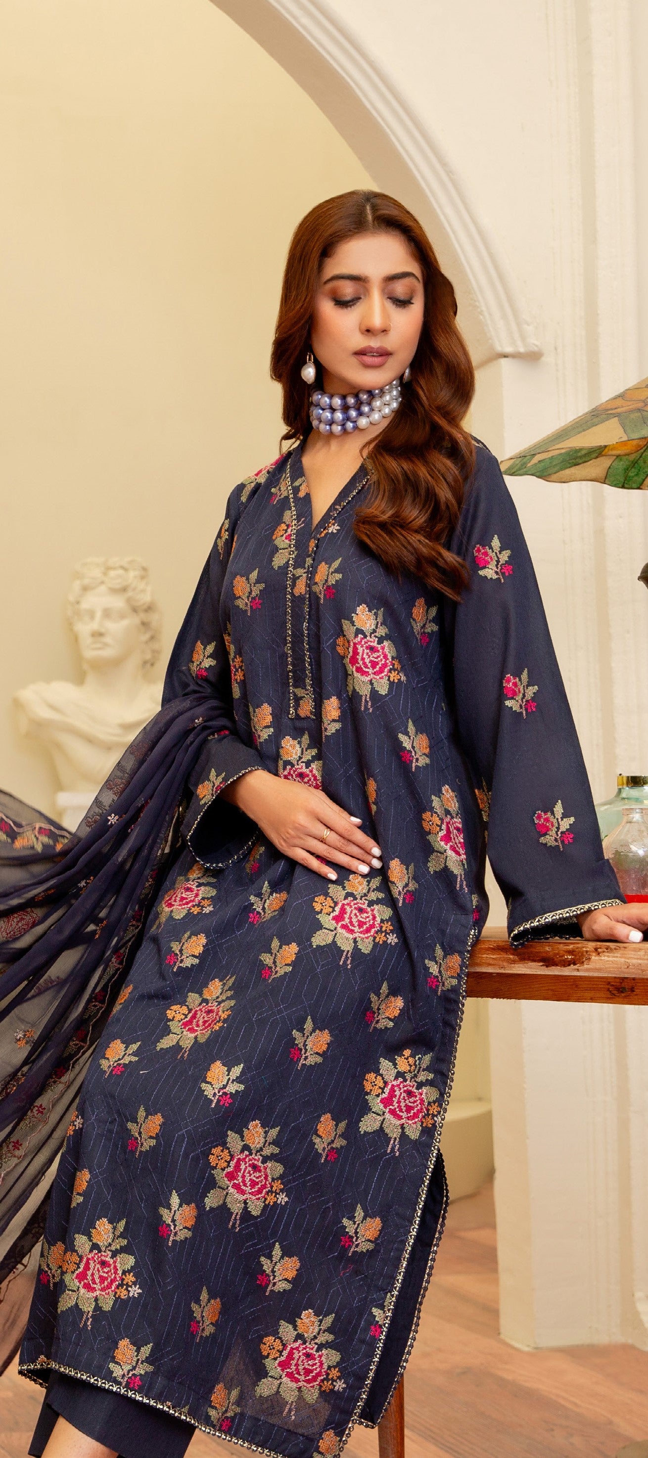Shamiyana Signature Karandi Collection by Khoobsurat (D-02)