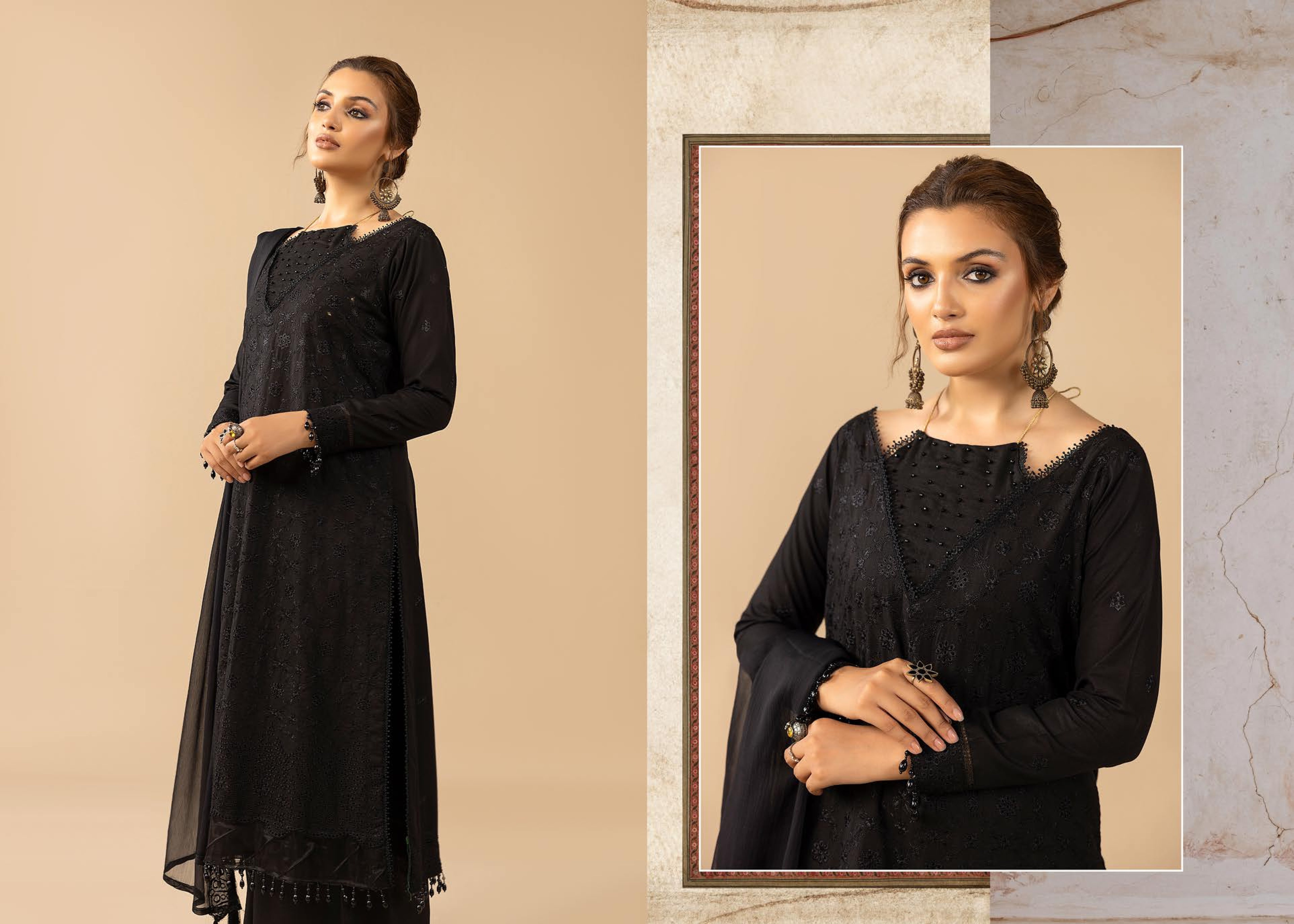 Anchal Embroidered Karandi 3 Piece Suit (AK-202)