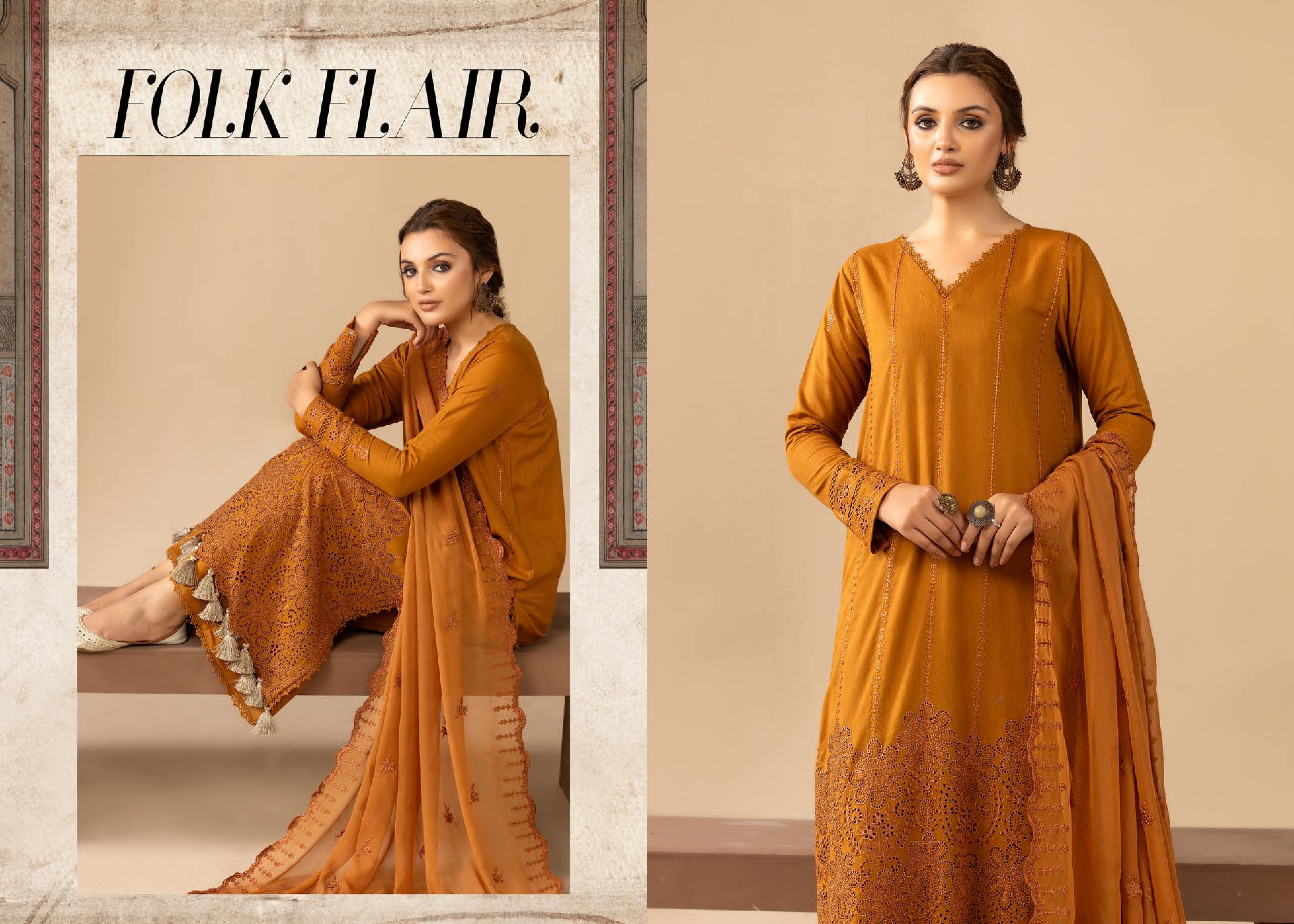 Anchal Embroidered Karandi 3 Piece Suit (AK-206)