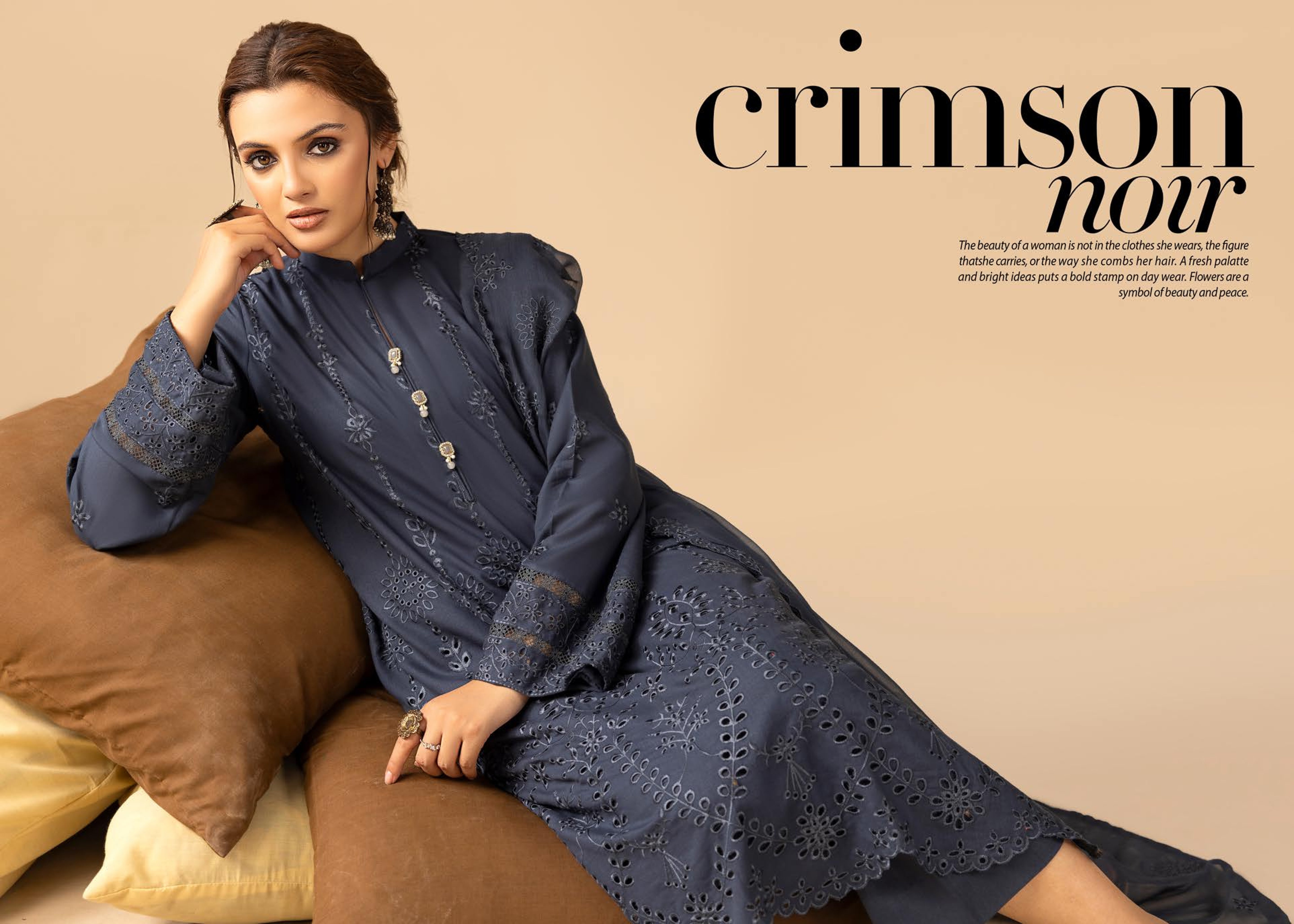 Anchal Embroidered Karandi 3 Piece Suit (AK-207)