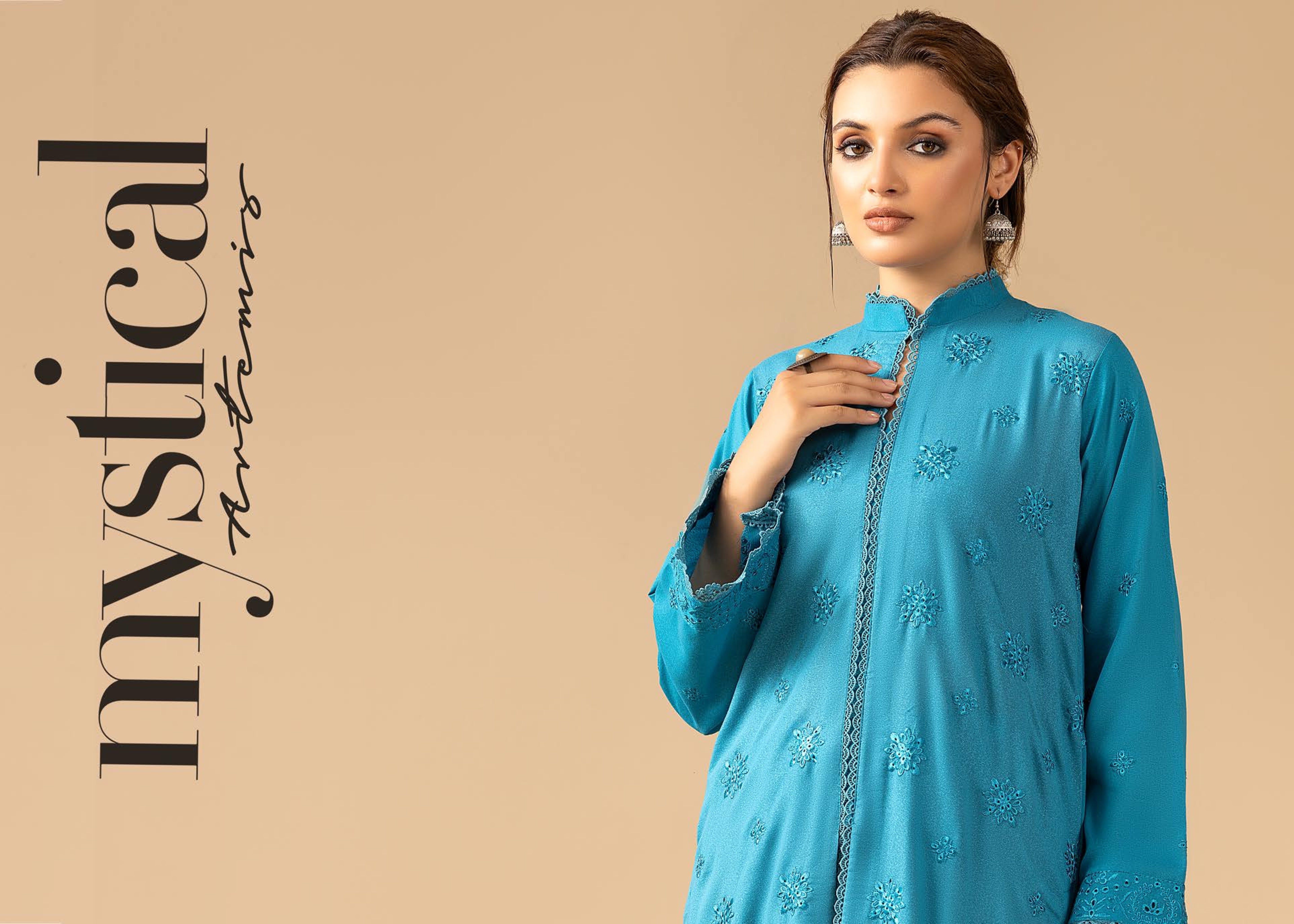 Anchal Embroidered Karandi 3 Piece Suit (AK-209)