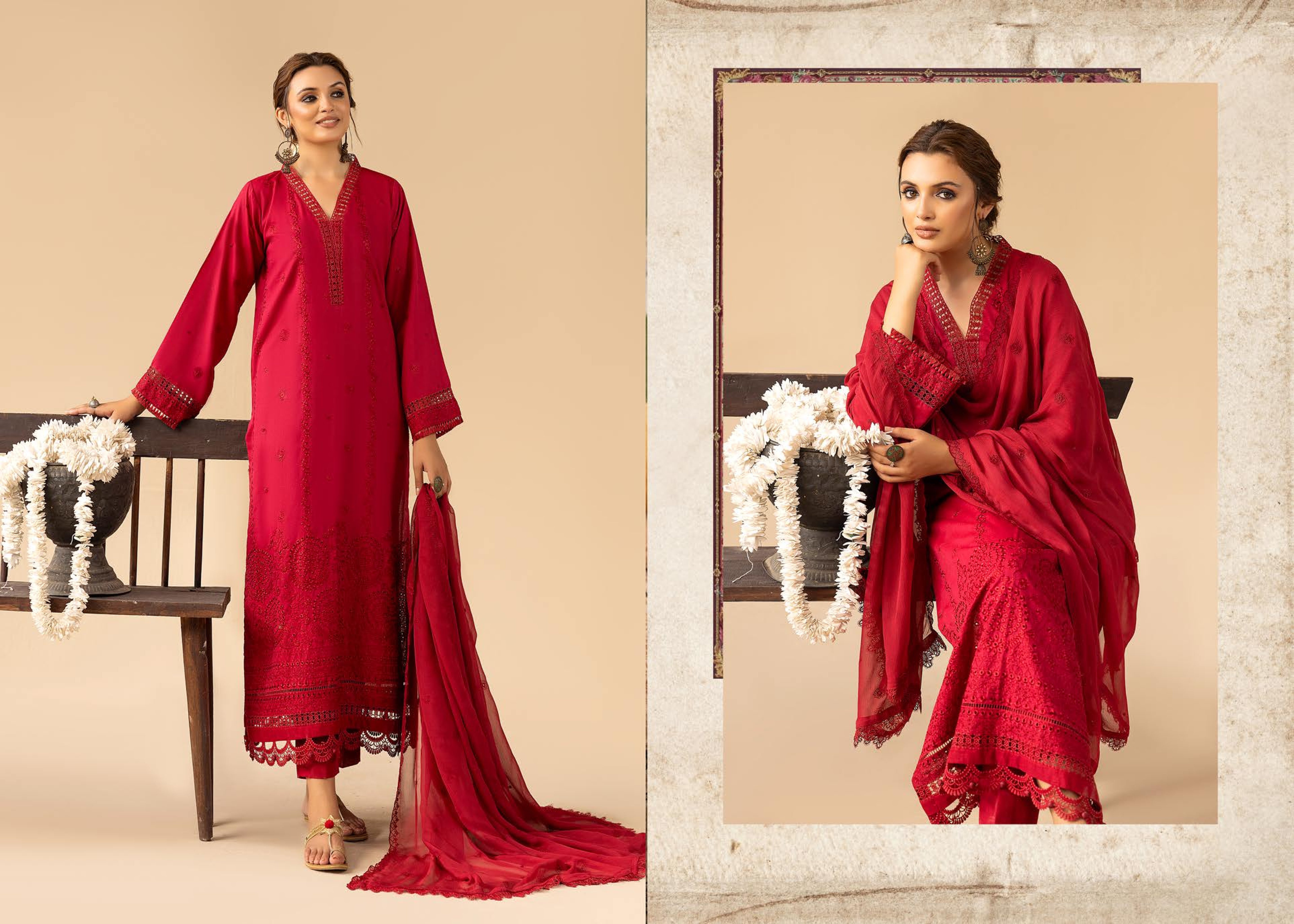 Anchal Embroidered Karandi 3 Piece Suit (AK-200)