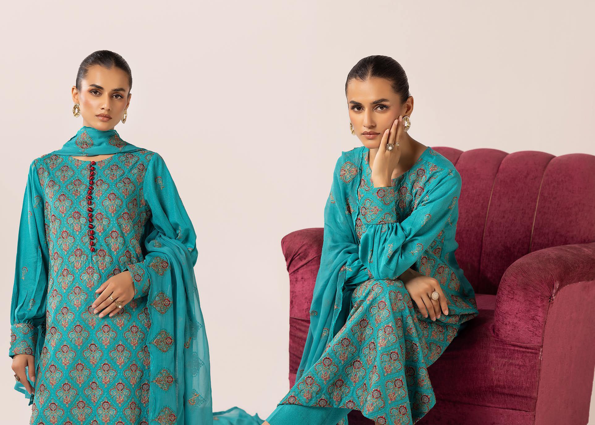 Meharma Embroidered Karandi Collection 3 Piece Suit (M-10)