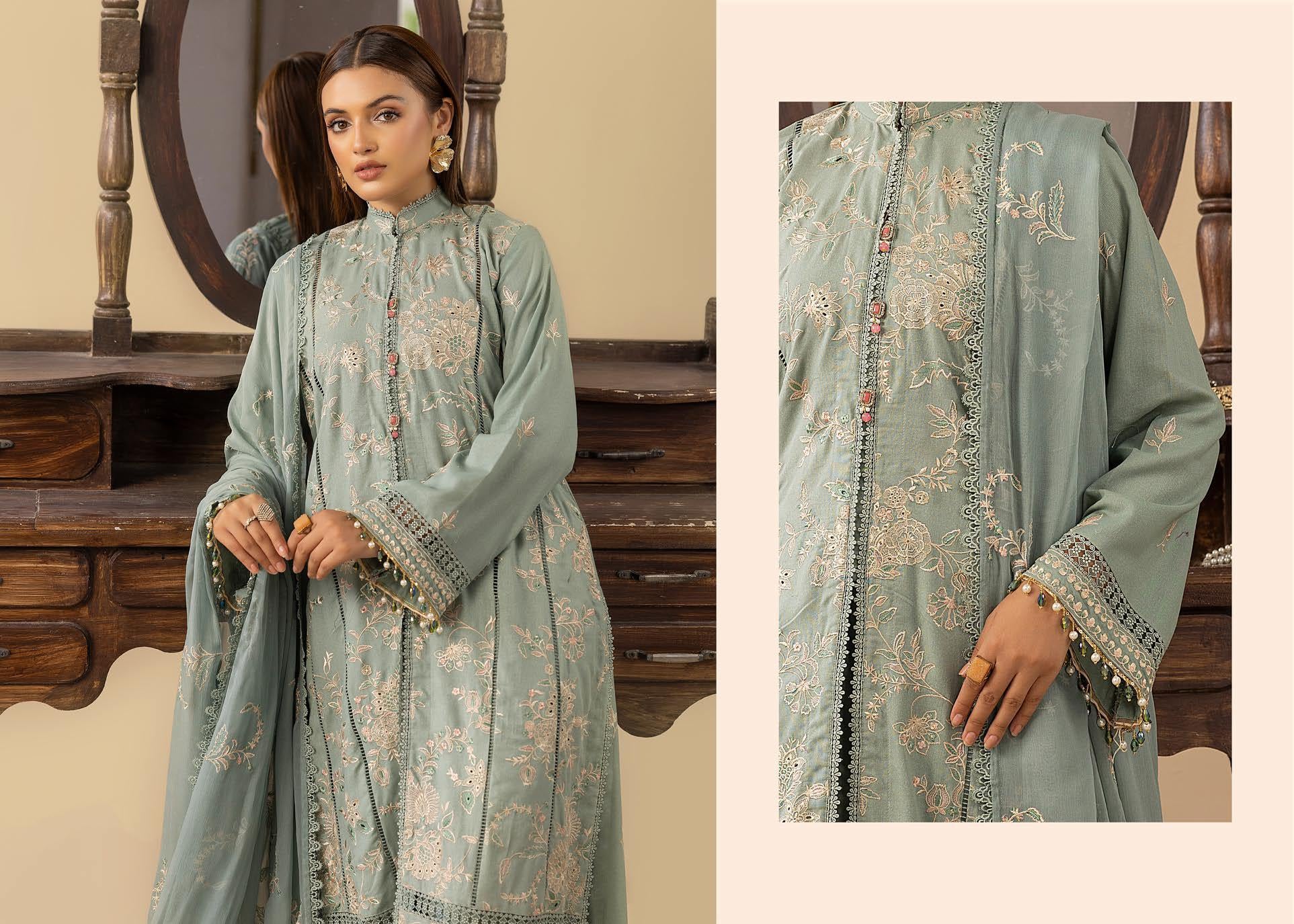 Shaamiyana Signature Karandi 3 Piece Suit (KS-308)