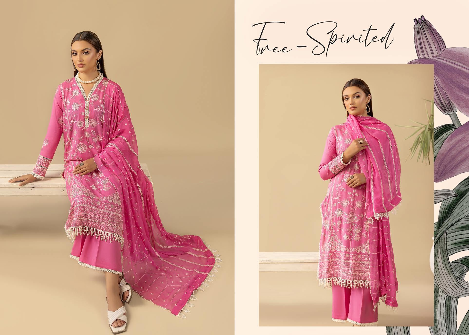 Shaamiyana Signature Karandi 3 Piece Suit (KS-309)