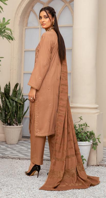 Nur Premium Dhanak 3 Piece Suit (N-01)