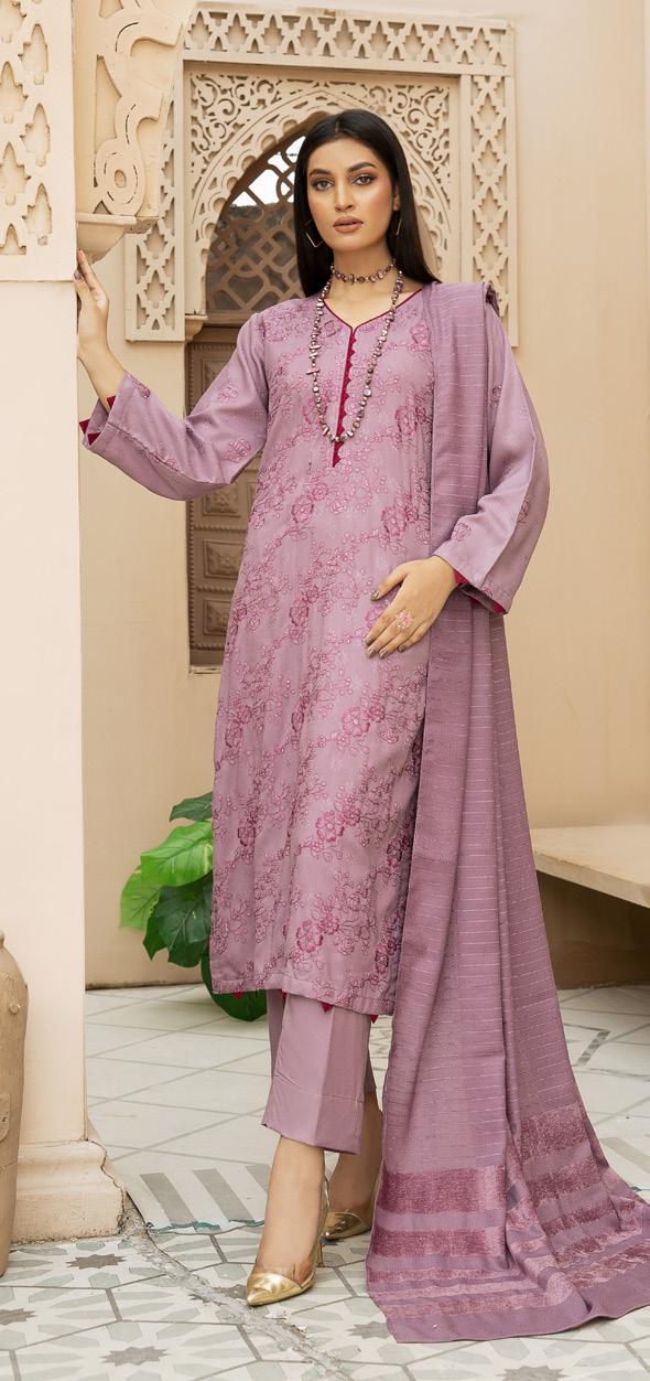 Nur Premium Dhanak 3 Piece Suit (N-02)