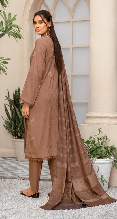 Nur Premium Dhanak 3 Piece Suit (N-03)