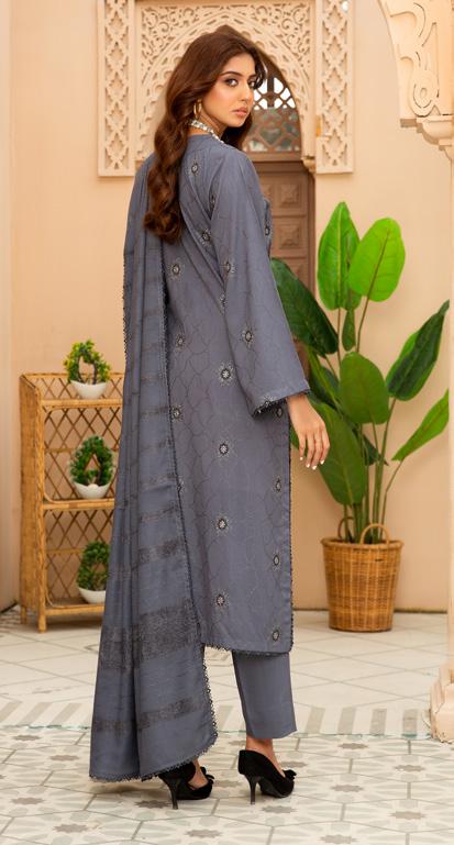 Nur Premium Dhanak 3 Piece Suit (N-05)