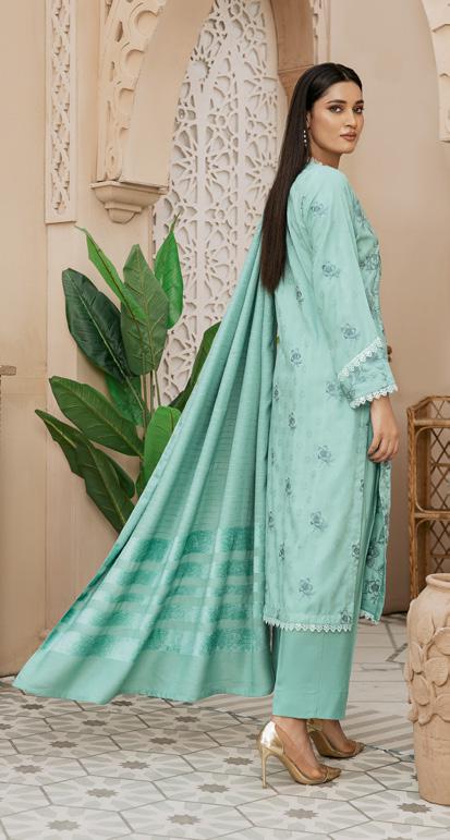 Nur Premium Dhanak 3 Piece Suit (N-07)