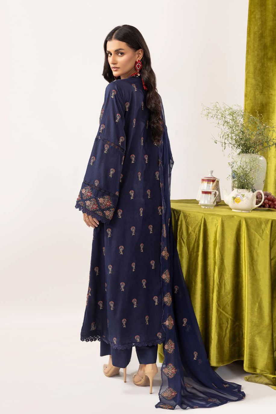 Meharma Embroidered Karandi Collection 3 Piece Suit (M-4)