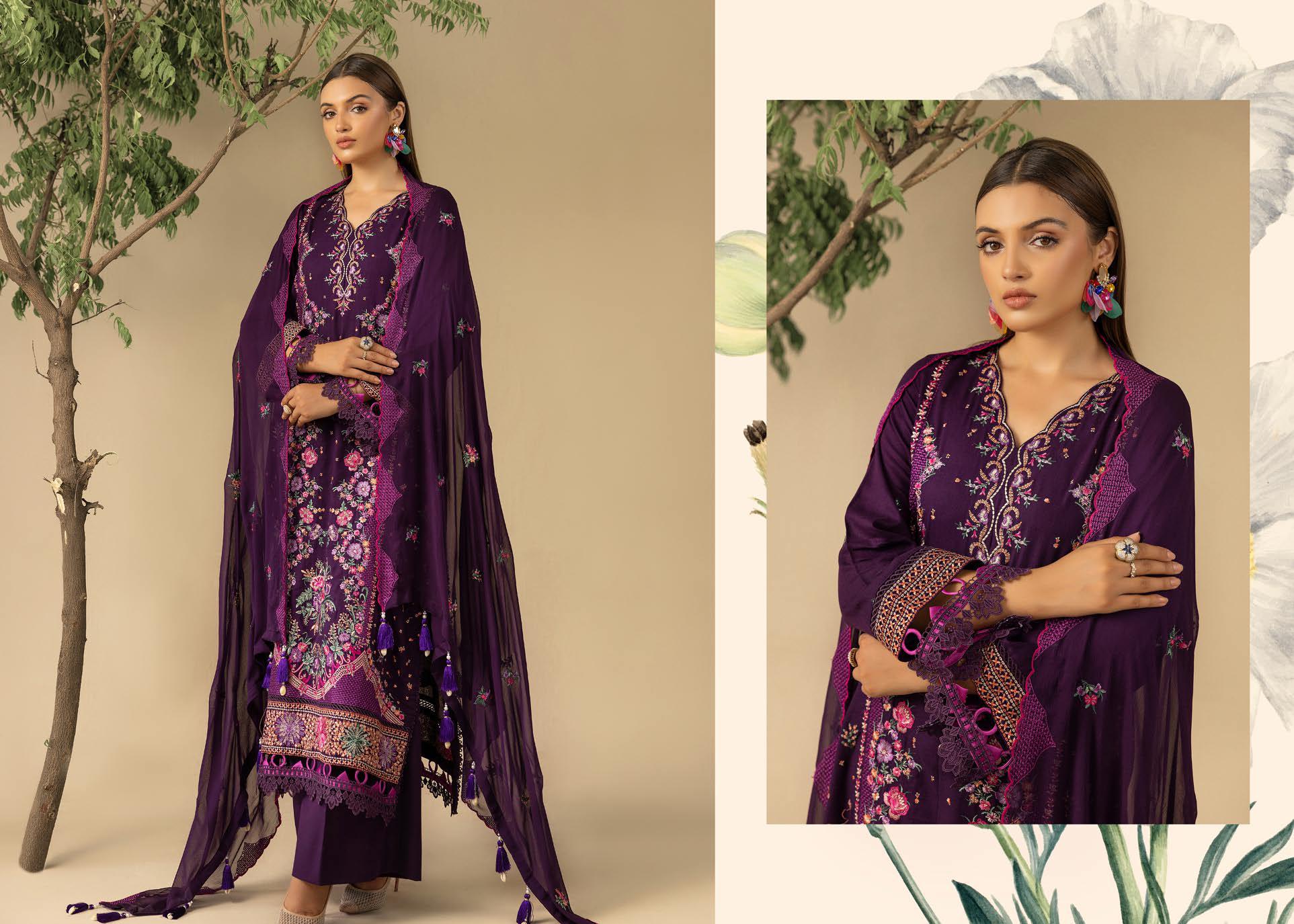 Shaamiyana Signature Karandi 3 Piece Suit (KS-303)