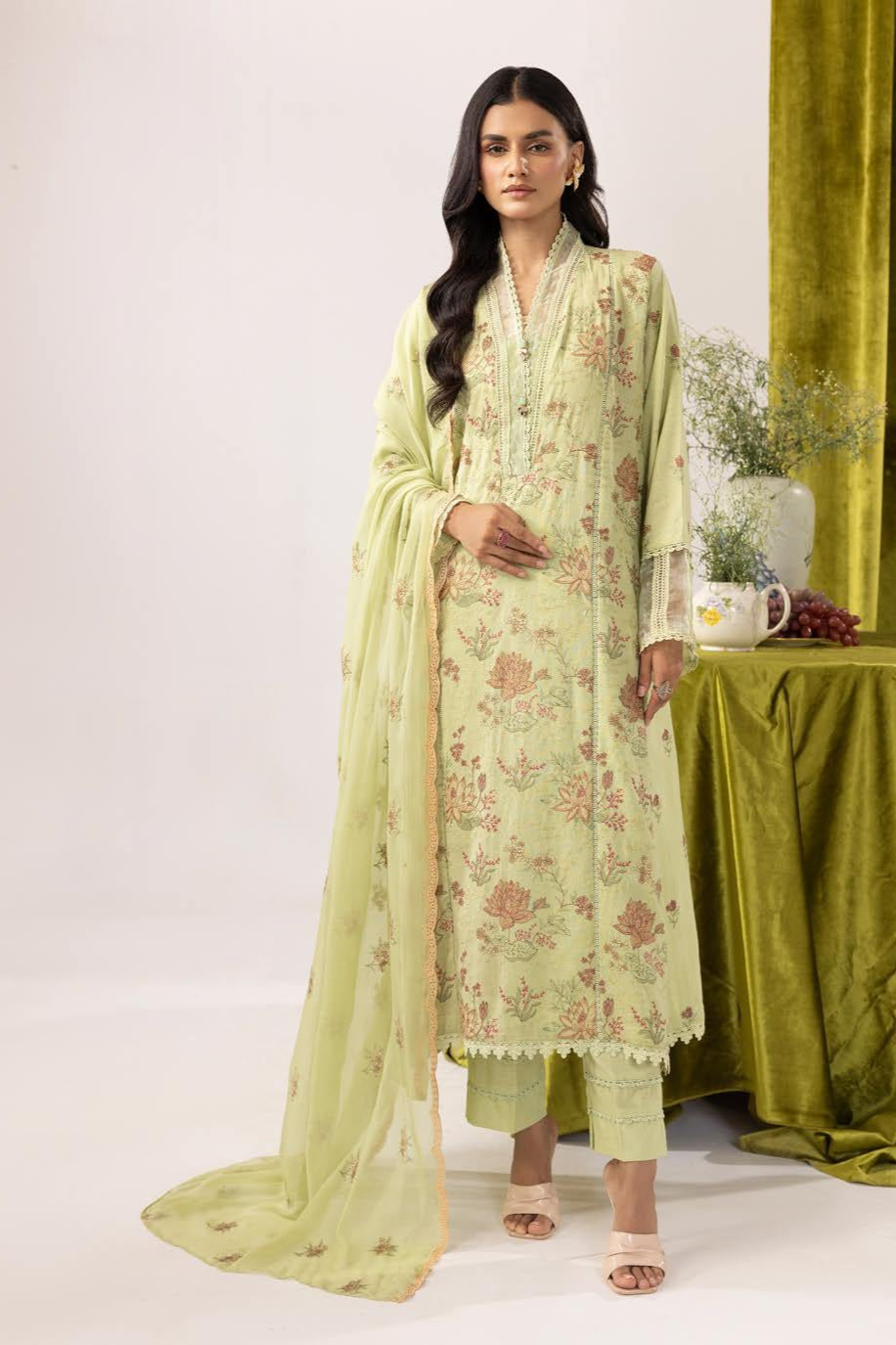 Meharma Embroidered Karandi Collection 3 Piece Suit (M-5)