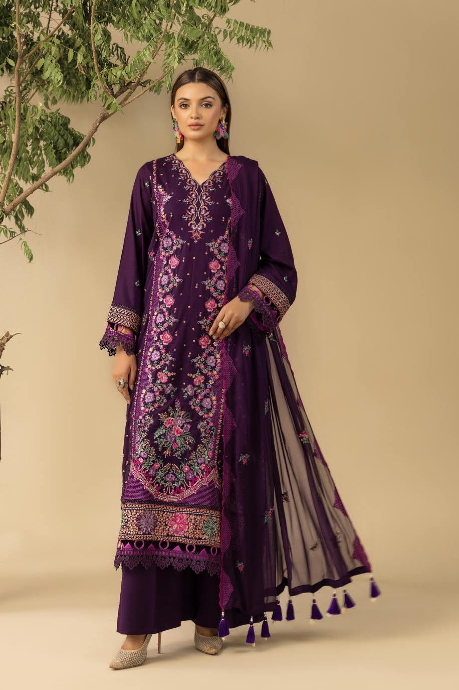 Shaamiyana Signature Karandi 3 Piece Suit (KS-303)